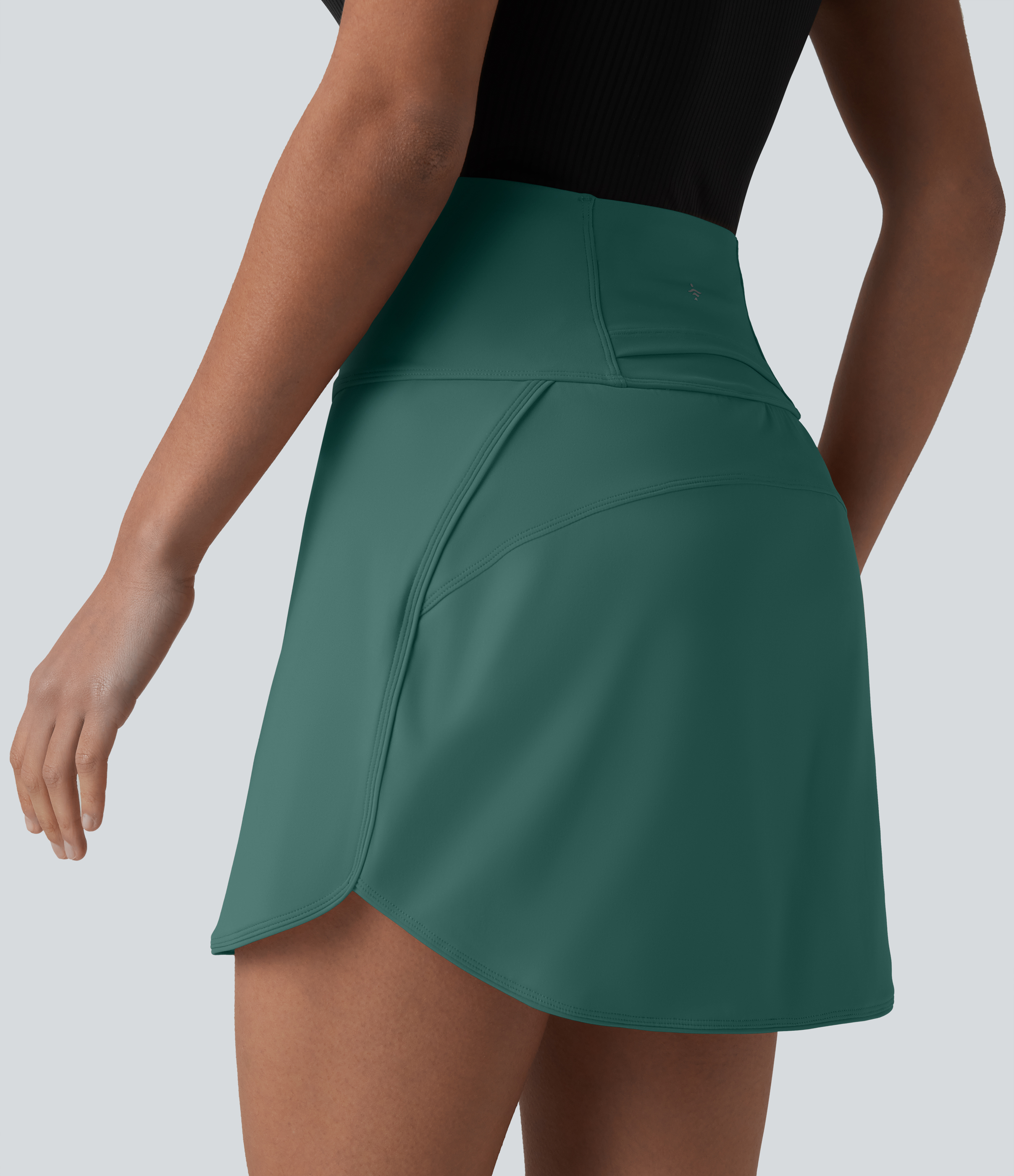 SoftlyZero™ Airy Ultra High-Waist Tummy Control Curved Hem 2-in-1 Cool Touch Golf Mini Skirt with Pockets