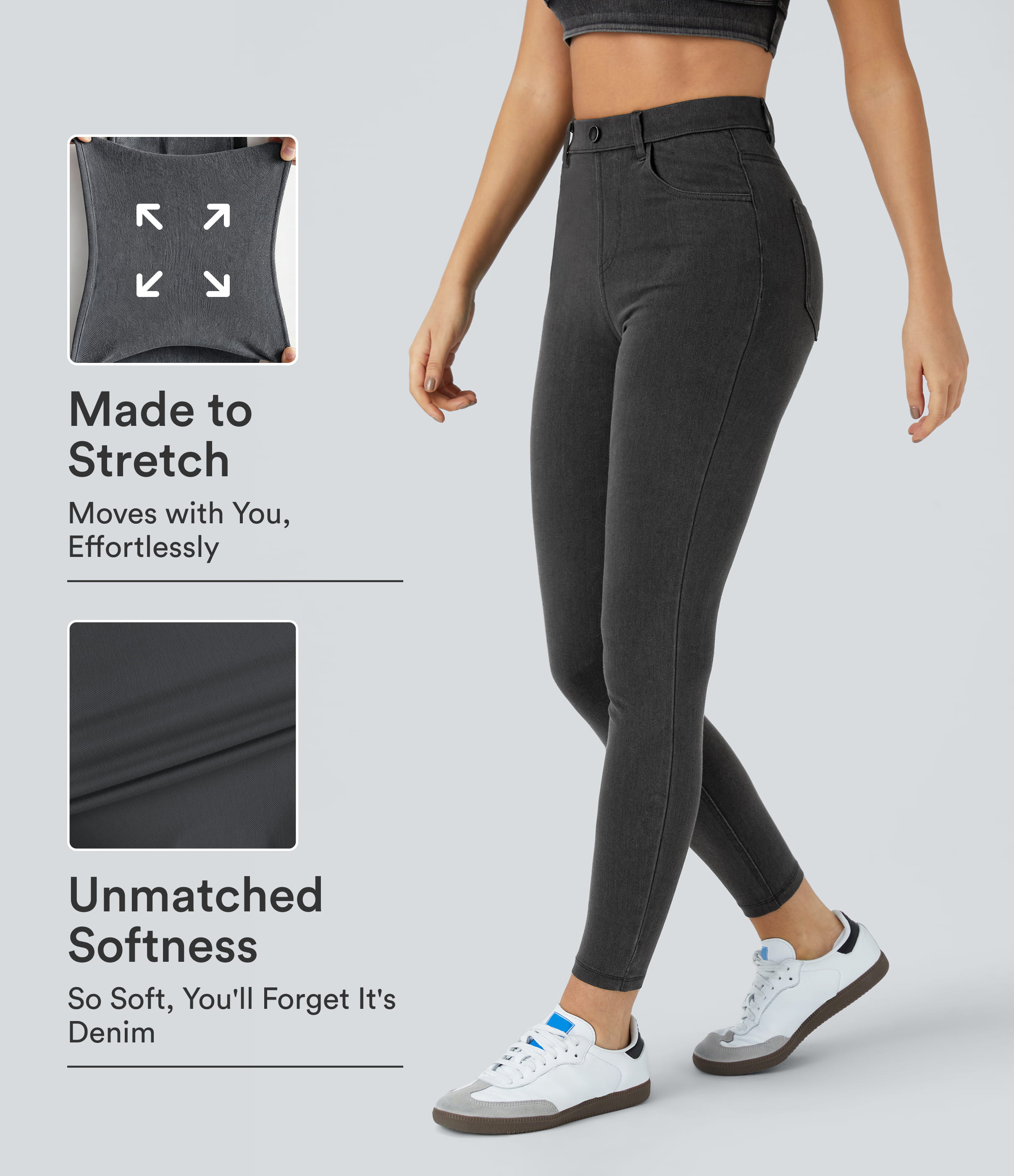 Halara Flex™ High Waisted Pockets Denim Work Leggings