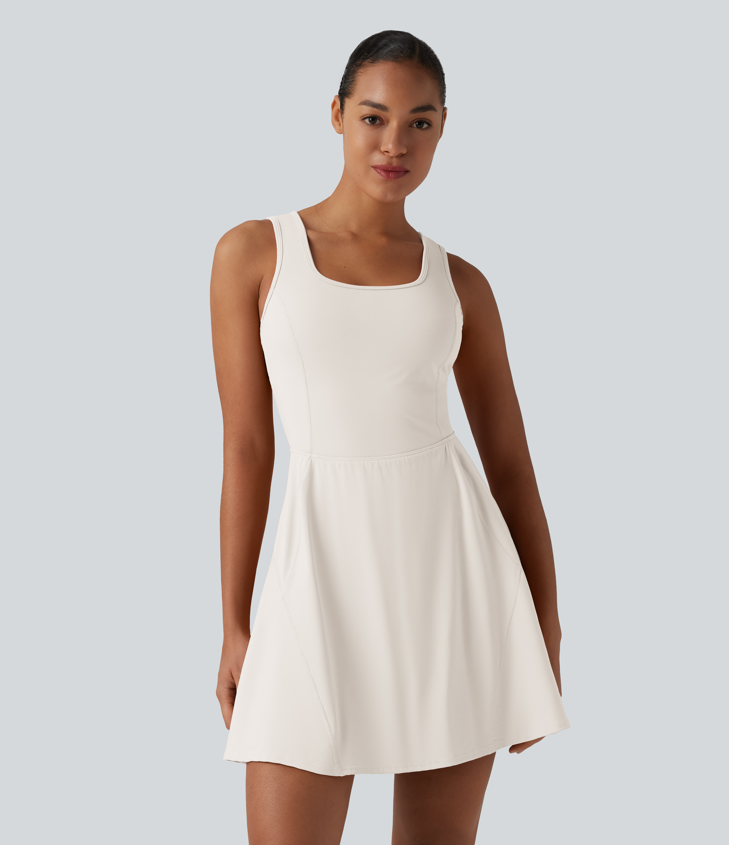 SoftlyZero™ Airy - mini robe active de danse 2-en-1 à effet "Cool Touch" avec poches — Édition Easy Peezy — Longueur allongée