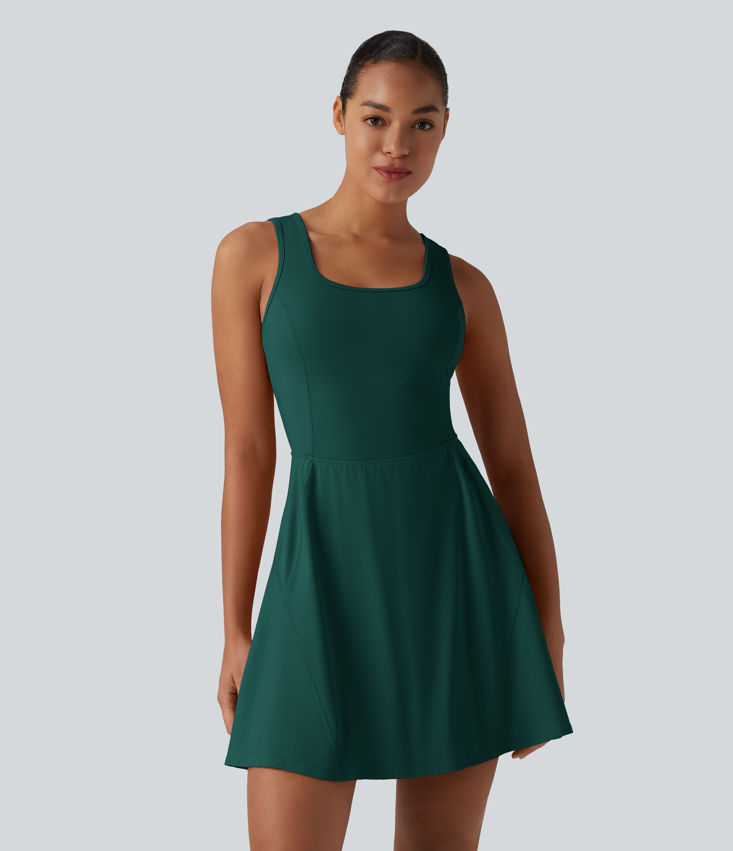 SoftlyZero™ Airy 2-in-1 Cool Touch Mini Dance Active Dress with Pockets-Easy Peezy Edition-Longer Length