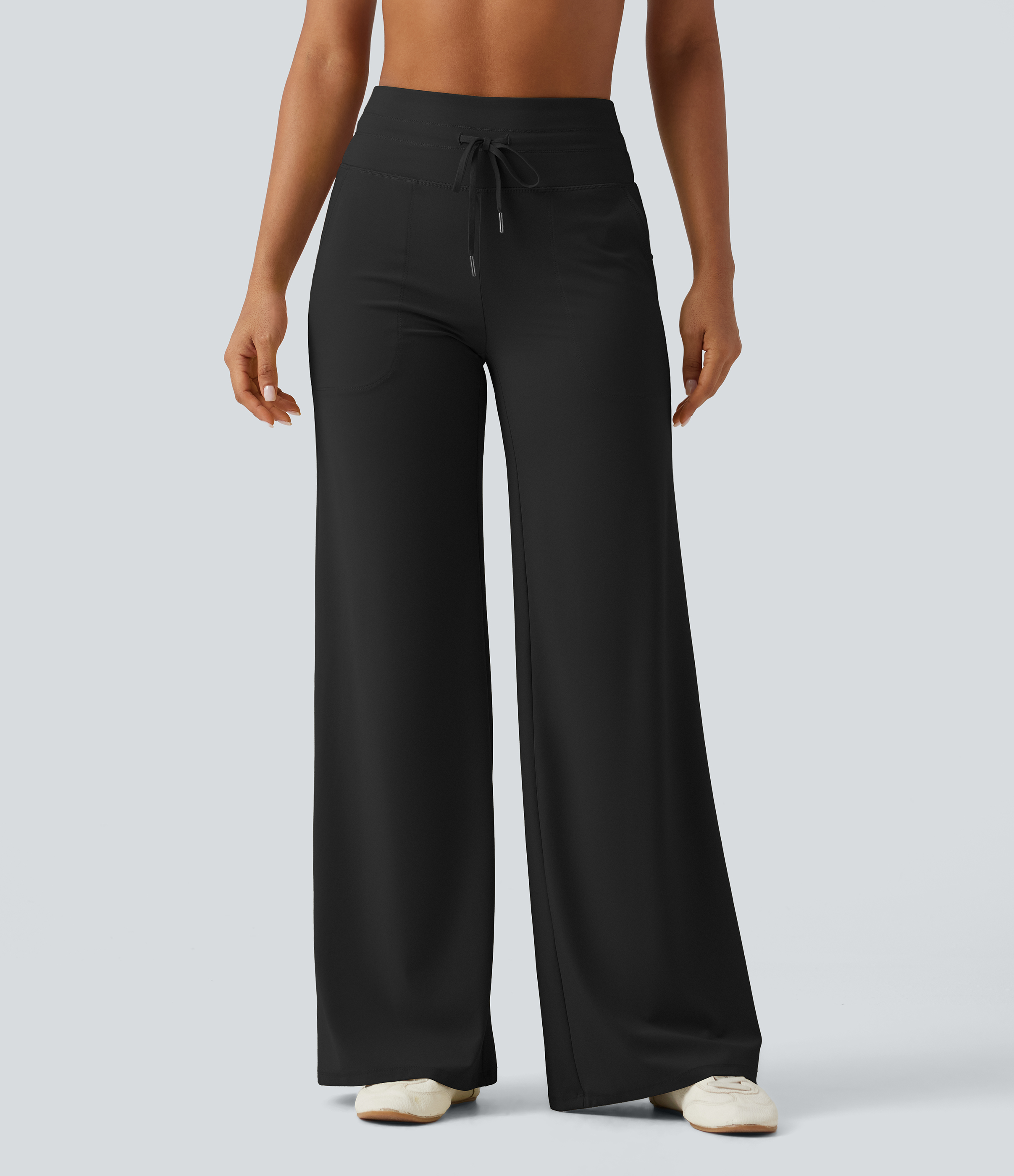 Halara UltraSculpt™ High Waisted Drawstring Straight Leg Yoga Pants with Pockets