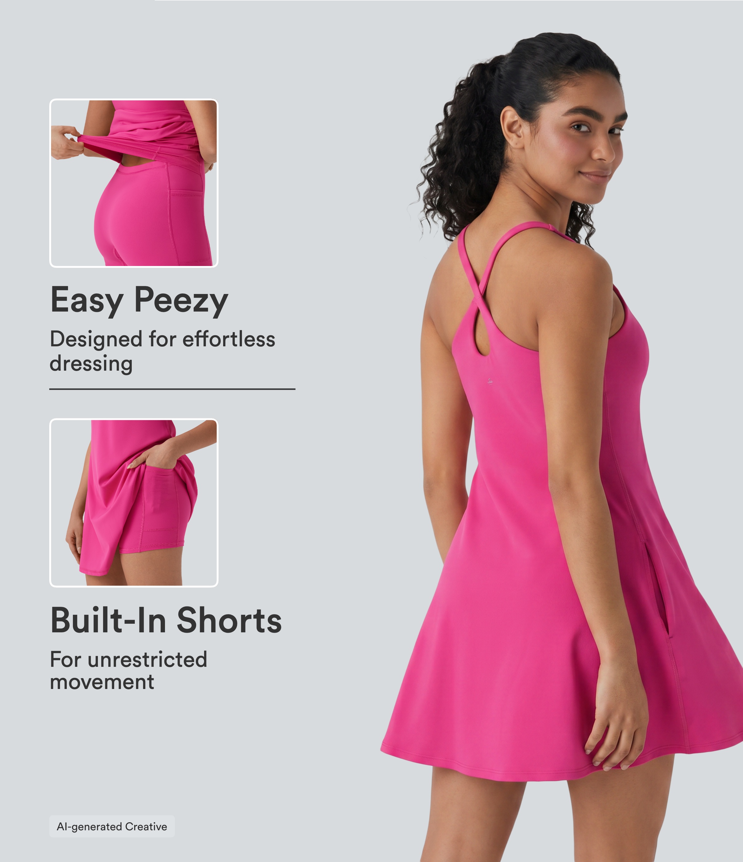 SoftlyZero™ Plush Active Dress-Longer Length-Easy Peezy Edition DD-F Cups