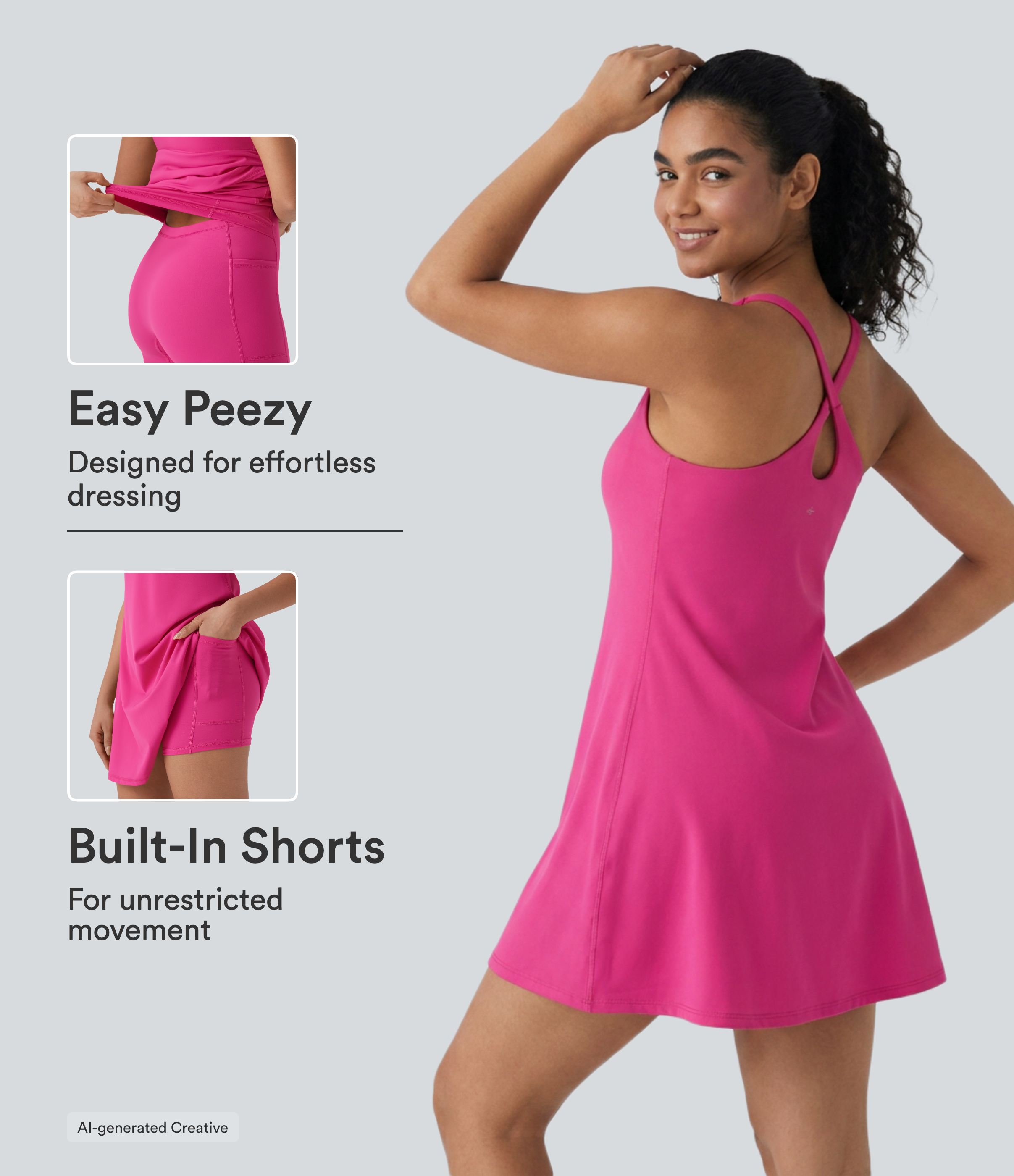 SoftlyZero™ Plush Active Dress-Longer Length-Easy Peezy Edition DD-F Cups