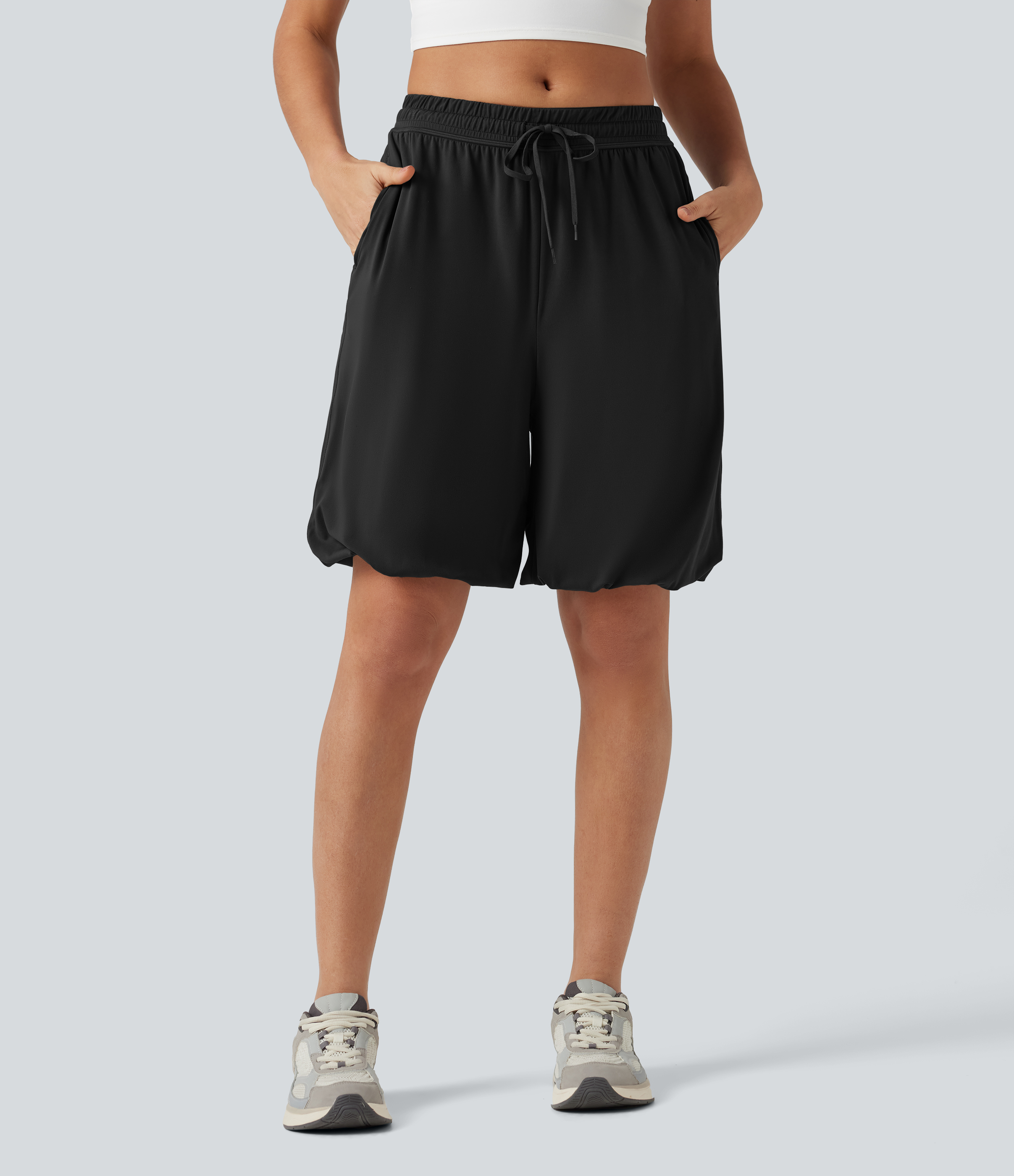 SoftlyZero™Low Rise Drawstring Dance Balloon Shorts with Pockets-UPF50+