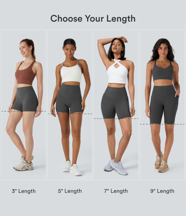 Volcanic Ash Halara UltraSculpt™ High Waisted Tummy Control Pocket Shaping Training Biker Shorts 9'' / 2