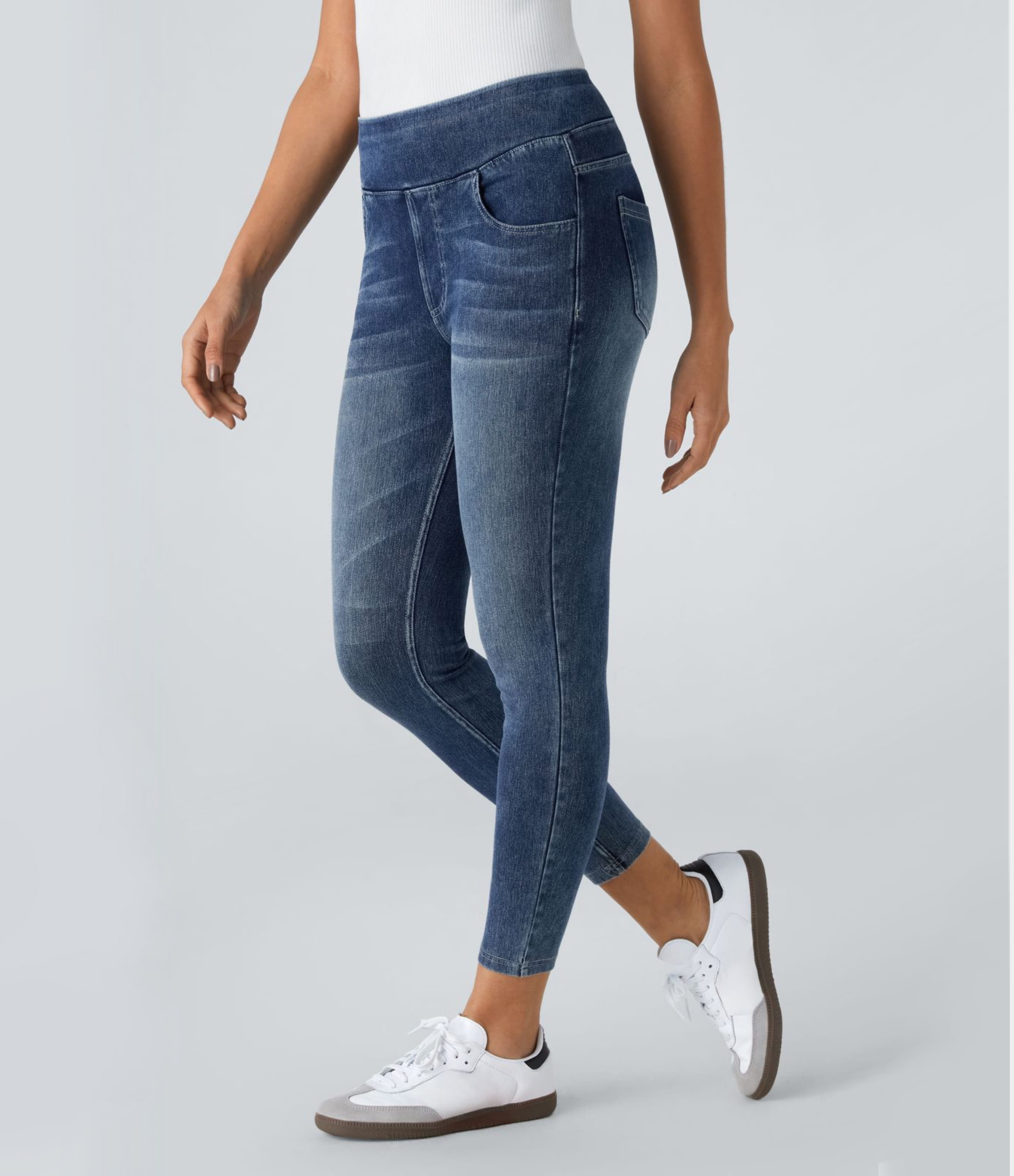 Halara Flex™ High Waisted Pockets Denim Casual Leggings