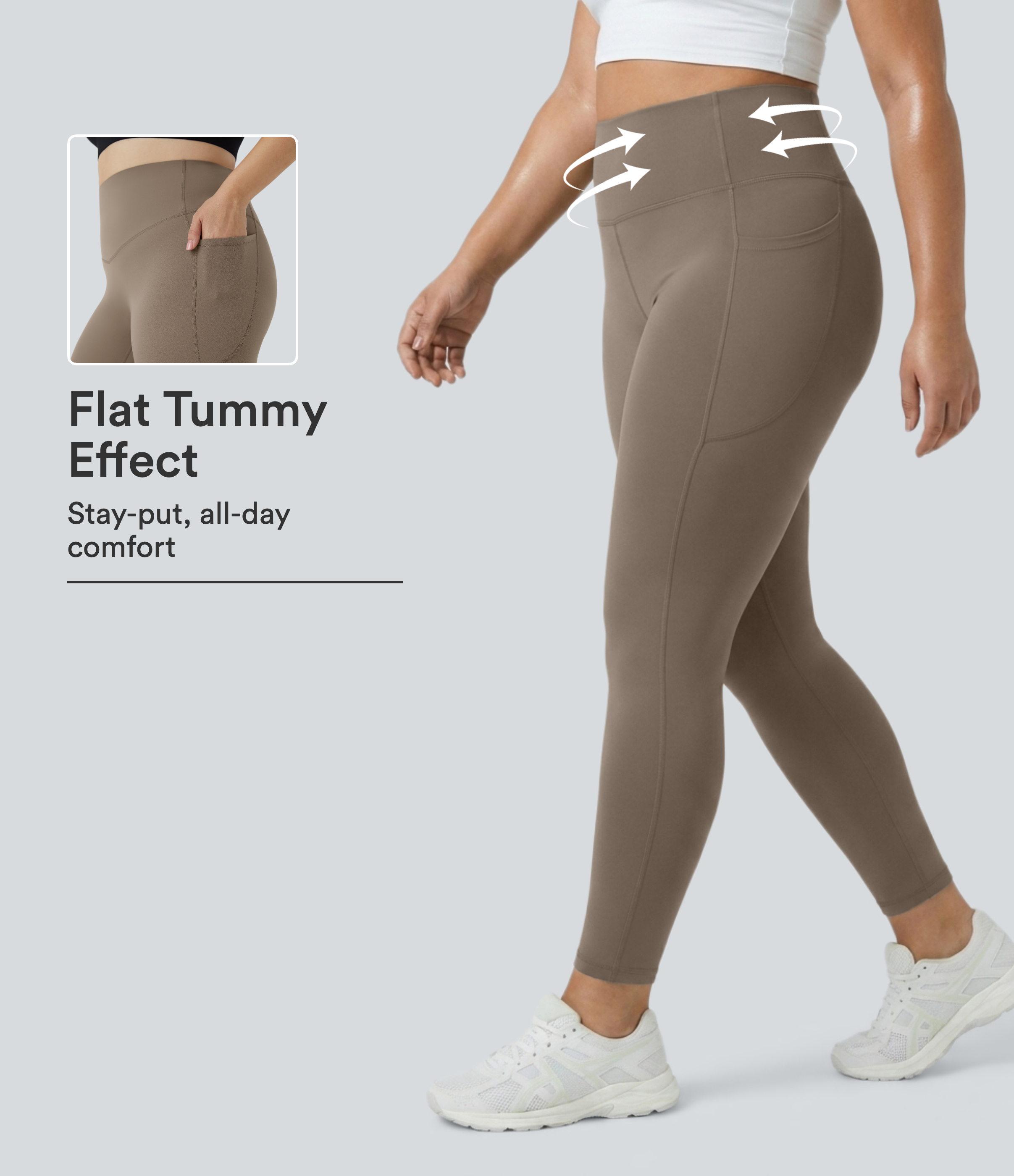 Halara UltraSculpt™ High Waisted Tummy Control Pocket Shaping Training Plus Size Leggings