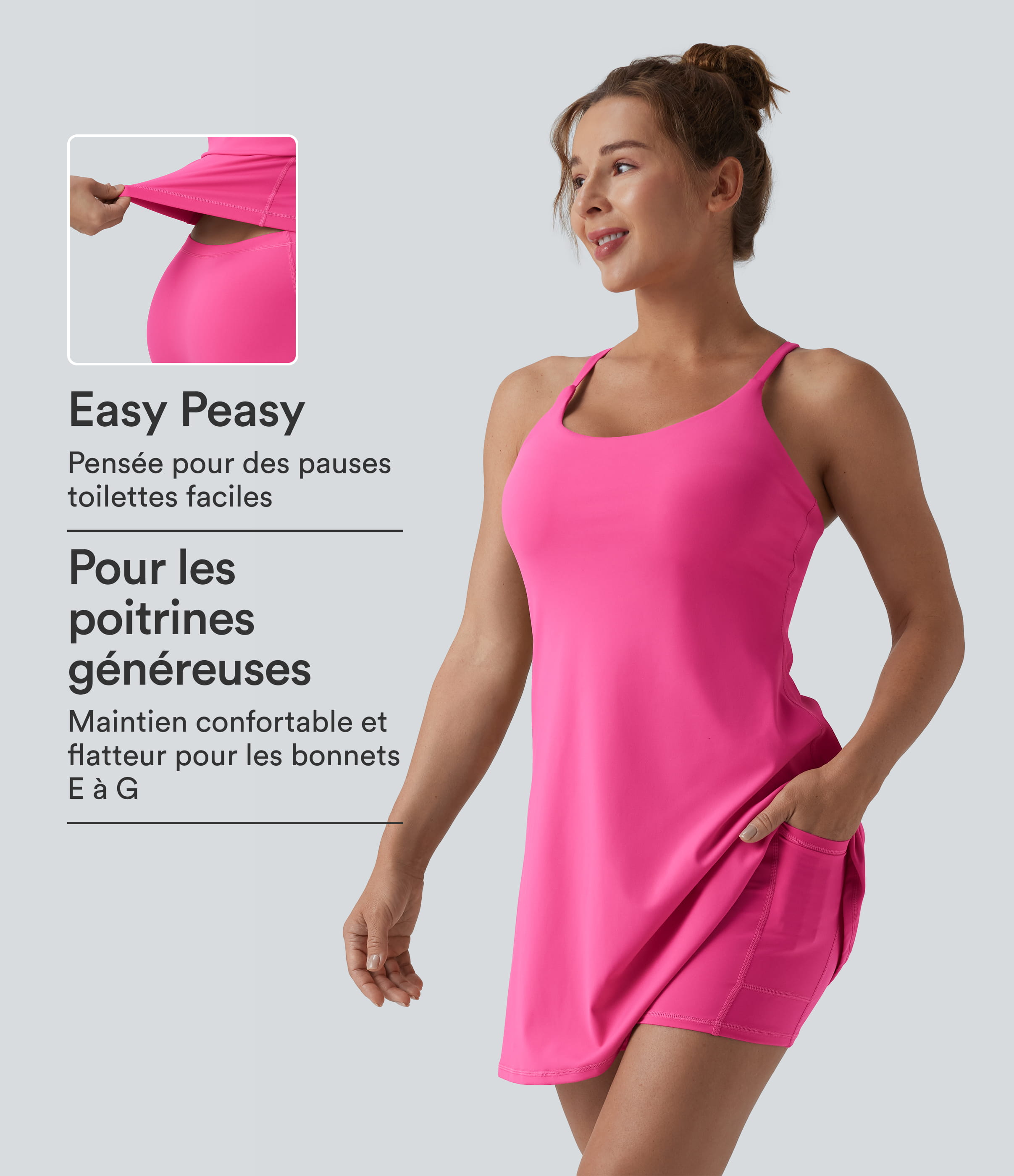 Robe sport dos nu Softlyzero™ Plush - Édition Easy Peasy E-G