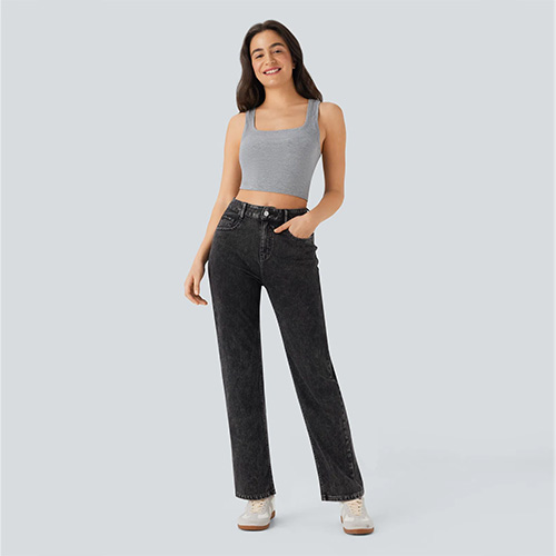 Straight Leg Jeans