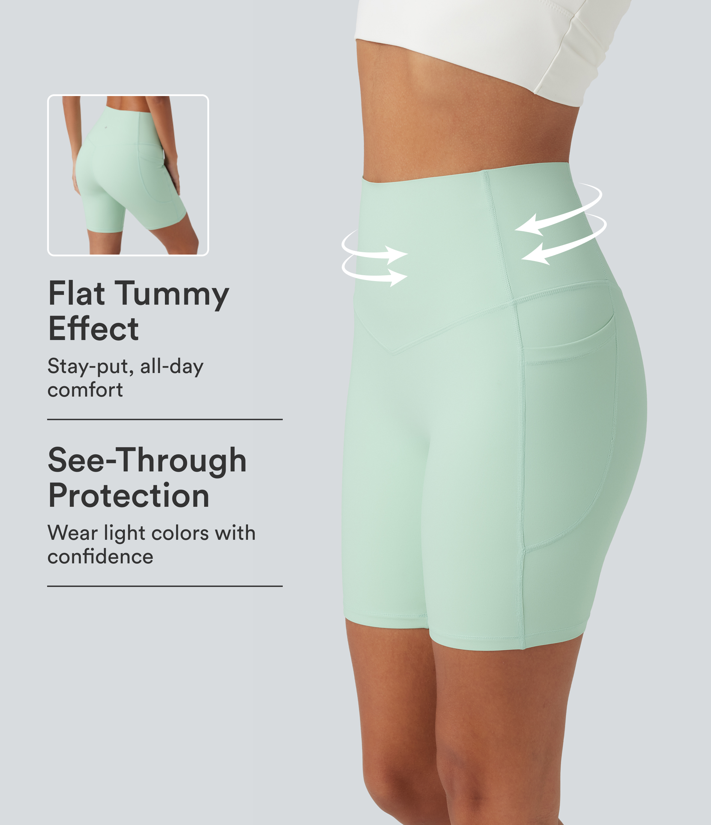 Halara UltraSculpt™ High Waisted Tummy Control Shaping Training Biker Shorts 7'' with Pockets