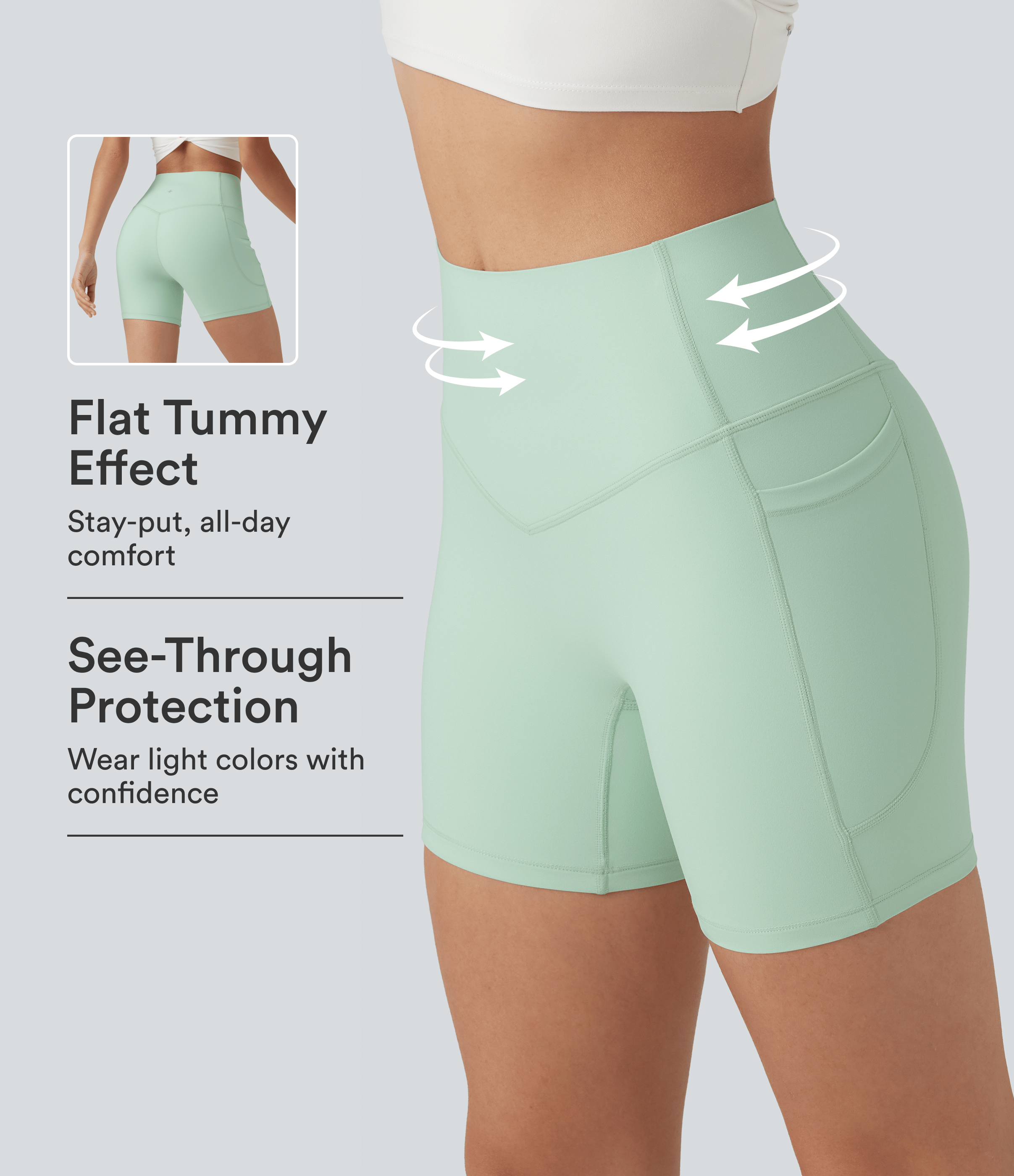 Halara UltraSculpt™ High Waisted Tummy Control Shaping Training Biker Shorts 5'' with Pockets
