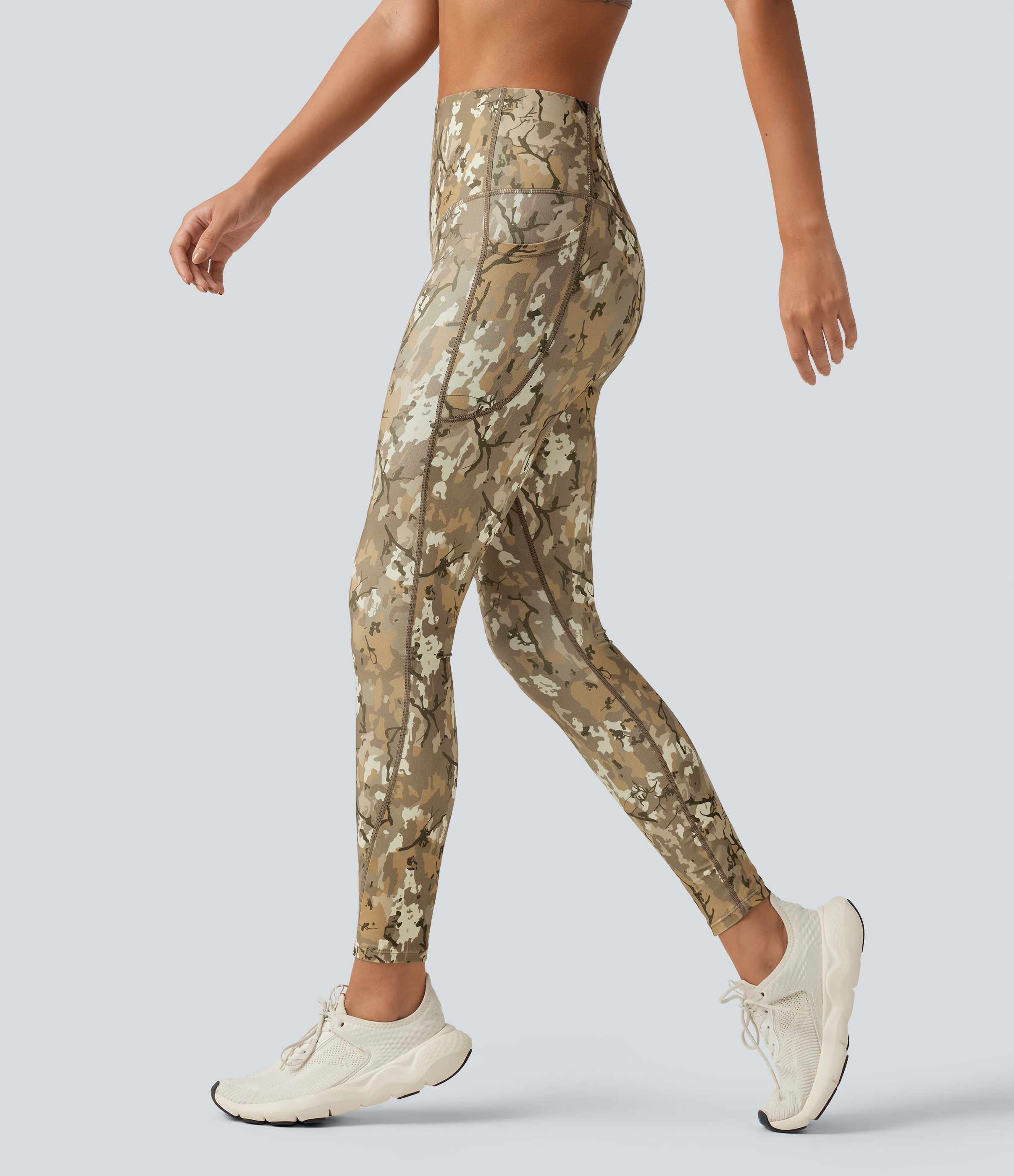 Halara UltraSculpt™ Camo Print High Waisted Tummy Control Yoga Leggings with Pockets