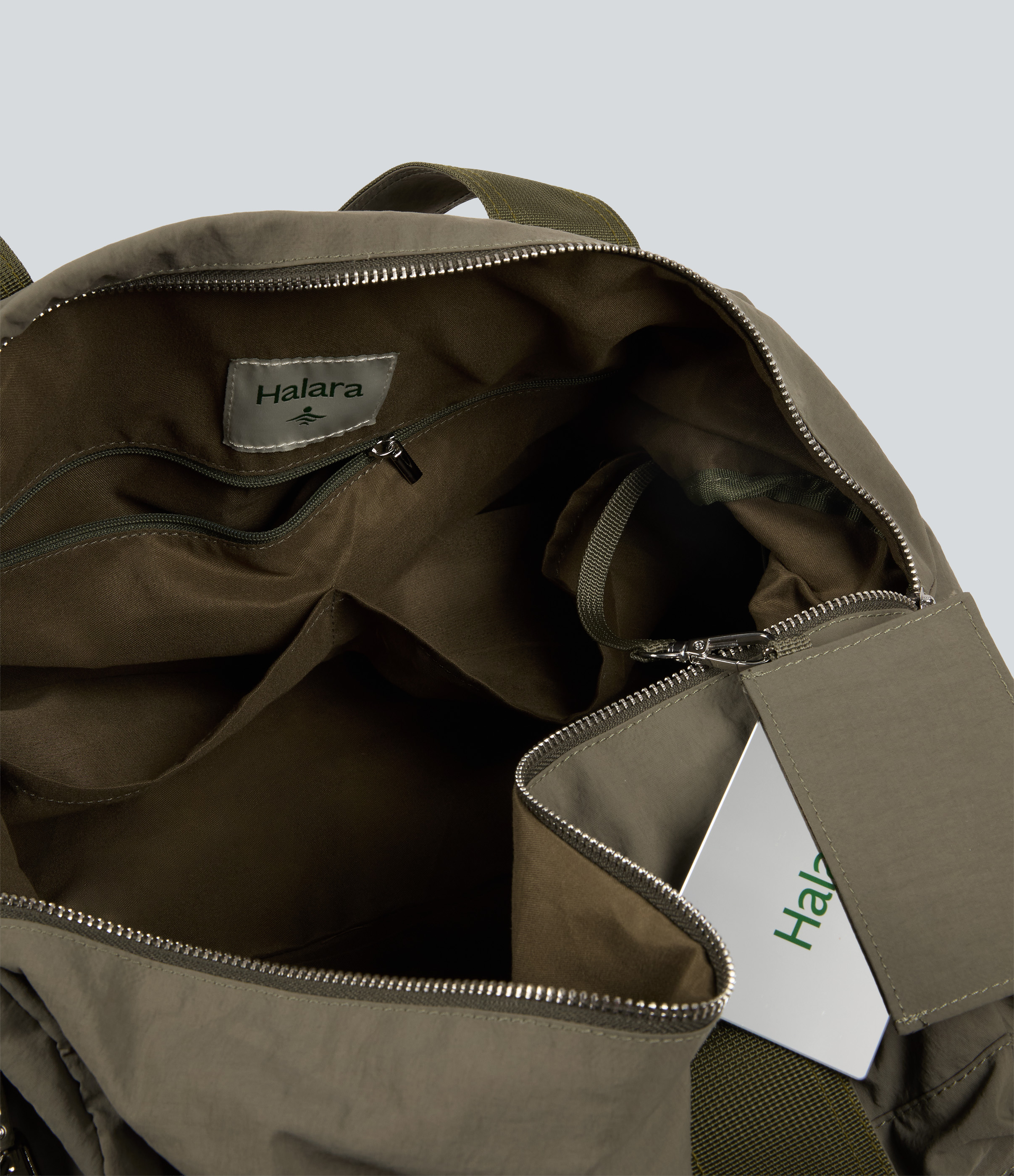 Stone Gray Sac de sport yoga avec miroir et porte-cartes / 2