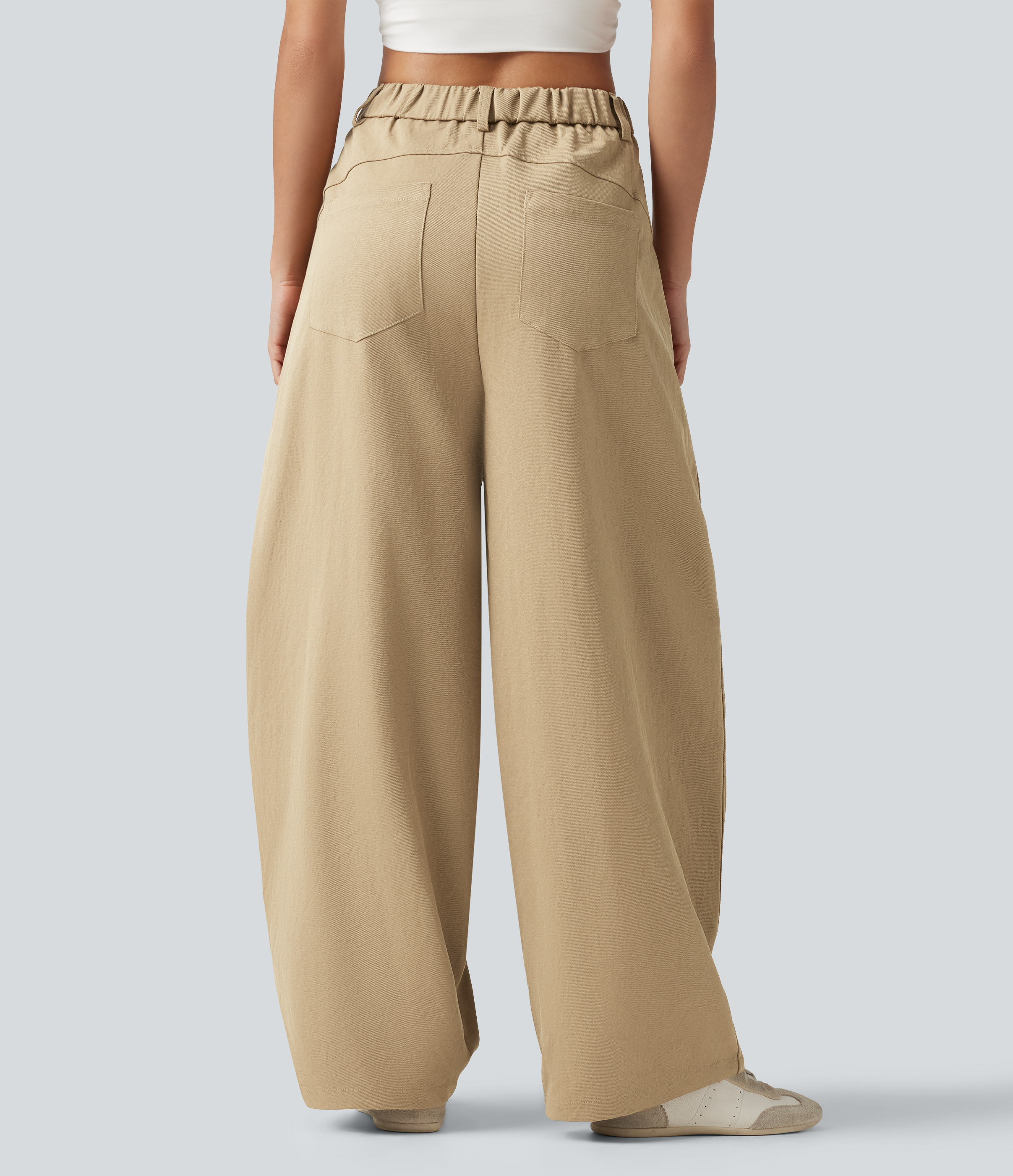 Boulder Lässige Hose mit mittelhohem Bund, mehreren Taschen und Barrel-Leg / 2