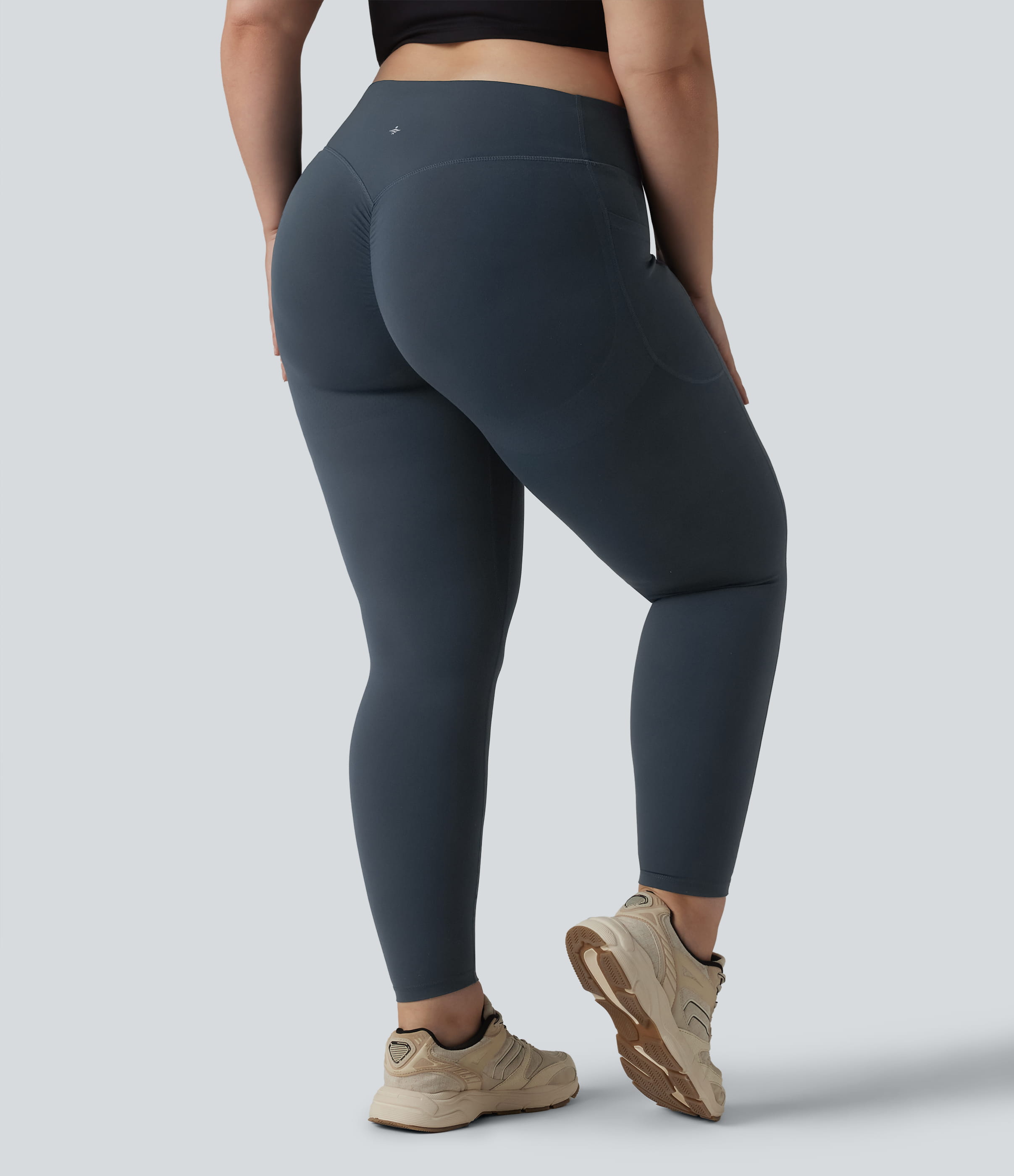 Halara UltraSculpt™ High Waisted Scrunch Butt Lifting Tummy Control Pocket Shaping Training Plus Size Leggings