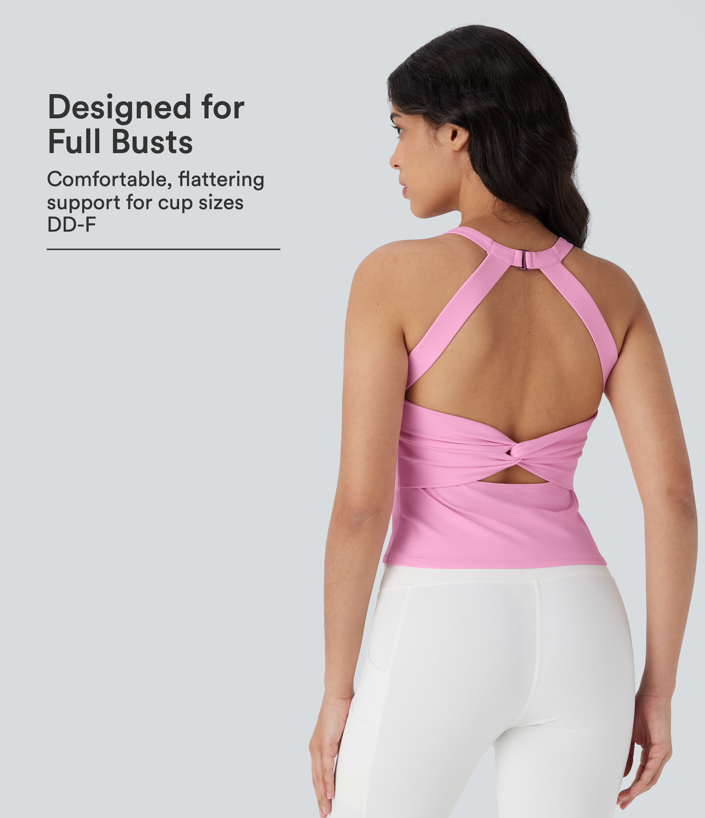 SoftlyZero™ Plüsch-Ausschnitt Yoga Tank Top D-F Cups