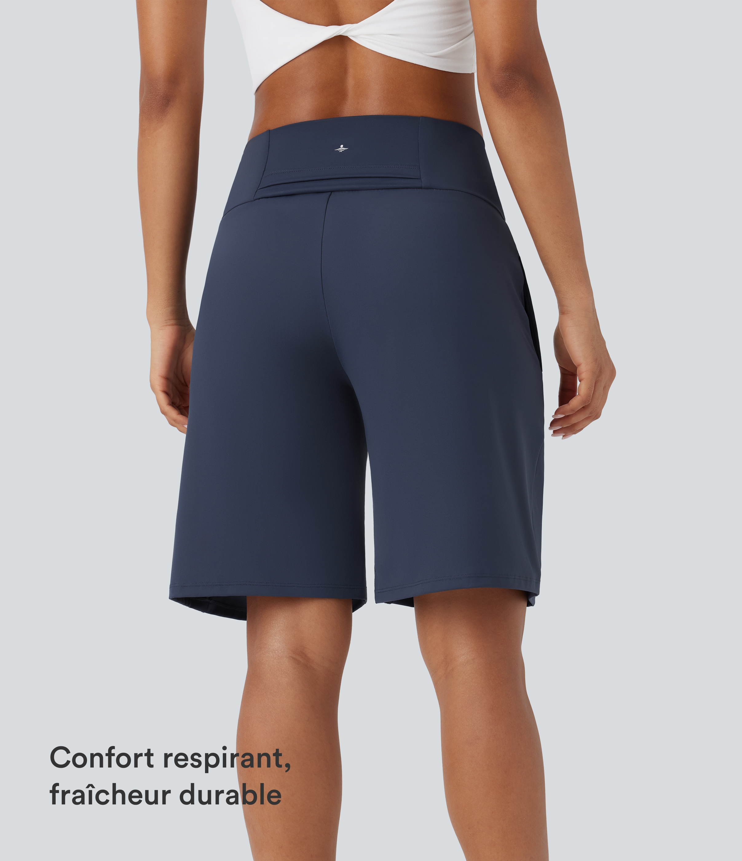 Mood Indigo Bermuda SoftlyZero™ Airy de yoga taille haute avec poches multiples et effet frais InstantCool / 2