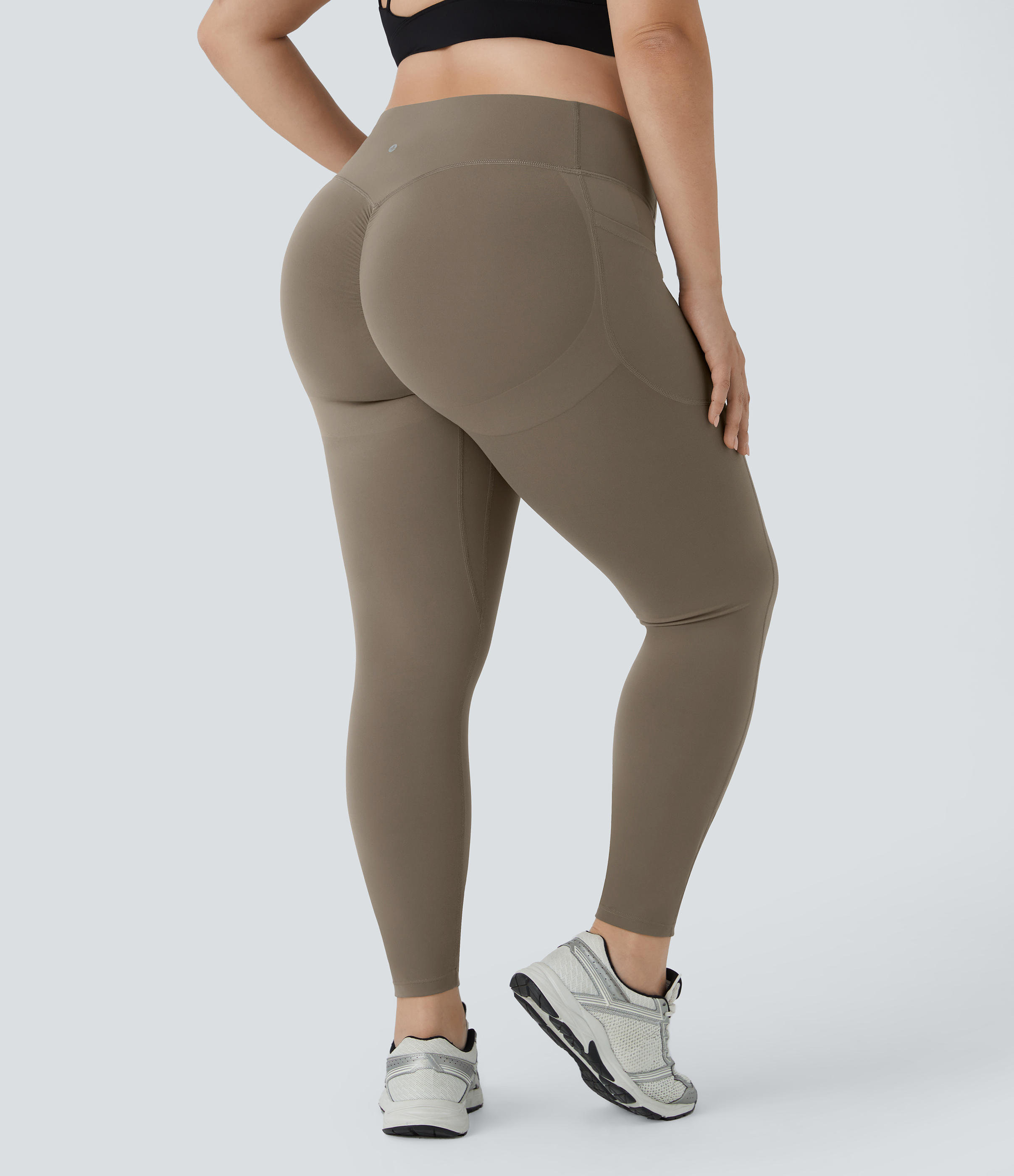 Halara UltraSculpt™ High Waisted Scrunch Butt Lifting Tummy Control Pocket Shaping Training Plus Size Leggings