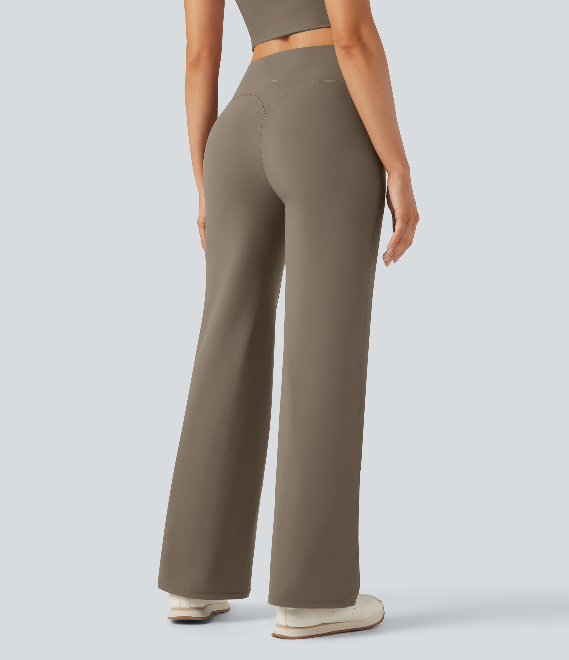 Dawn Brown Pantalon de yoga droit gainant taille haute avec poches Halara UltraSculpt™ / 2