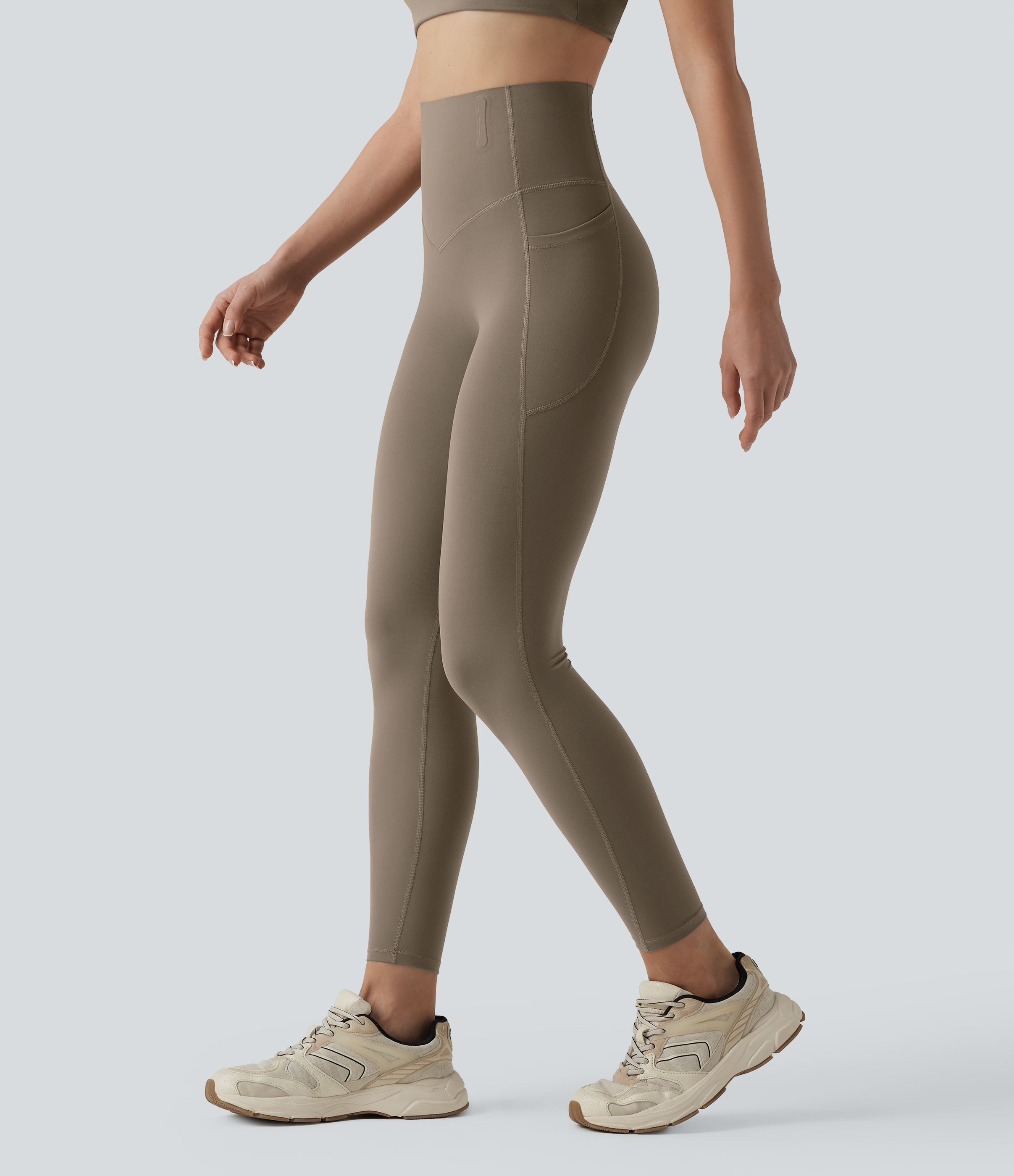 Halara UltraSculpt™ High Waisted Anti-Roll Tummy Control Shaping Workout Leggings with Pockets