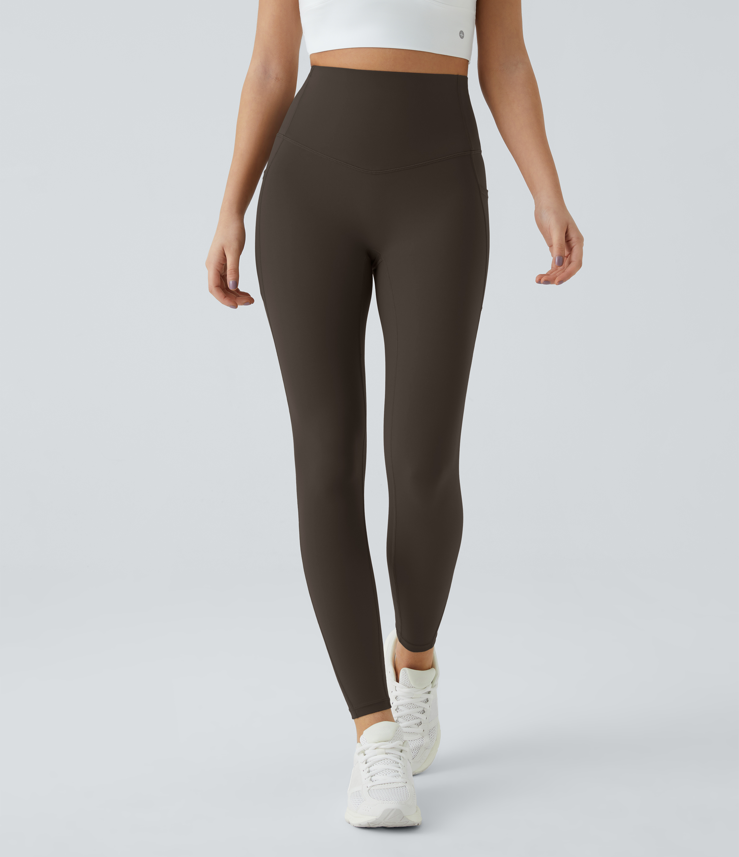 Hazelnut Black Halara UltraSculpt™ - Formende Workout-Leggings mit hohem Bund, Seitentaschen und Bauchkontrolle / 2
