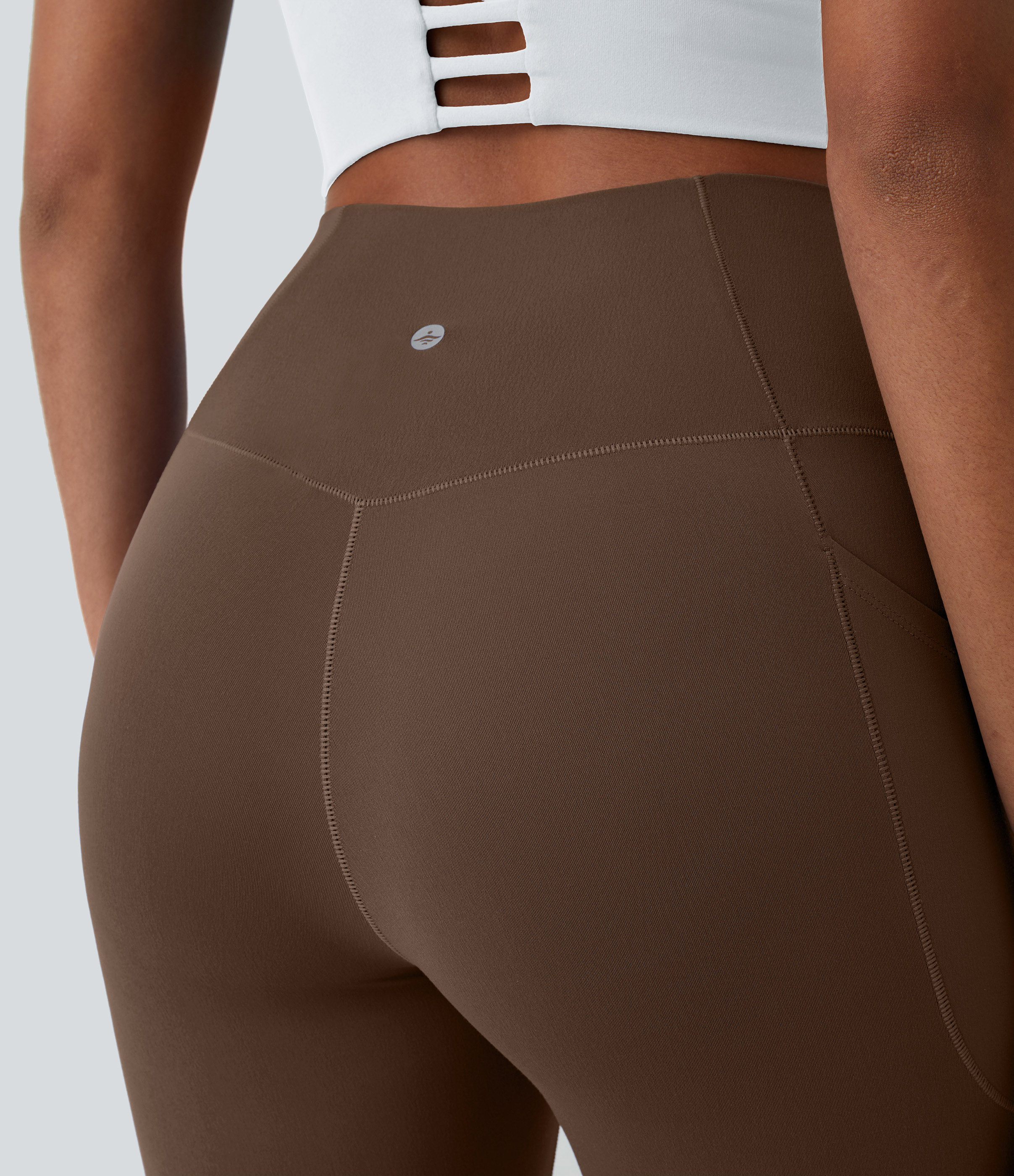 SoftlyZero™ Crossover Pocket Plain Leggings-UPF50+