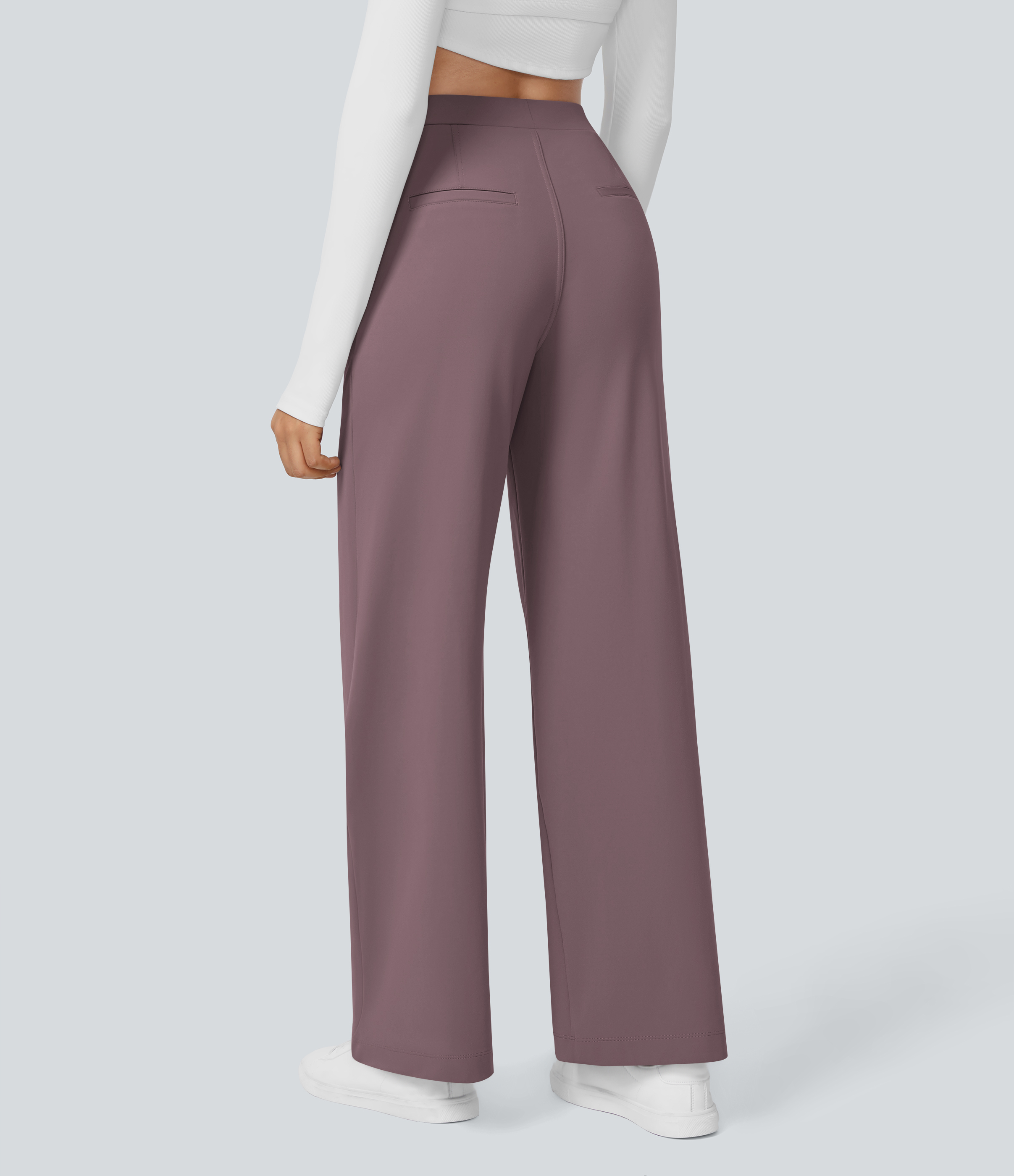 Halara Flex™ DayStretch High Waisted Pocket Straight Leg Work Trousers