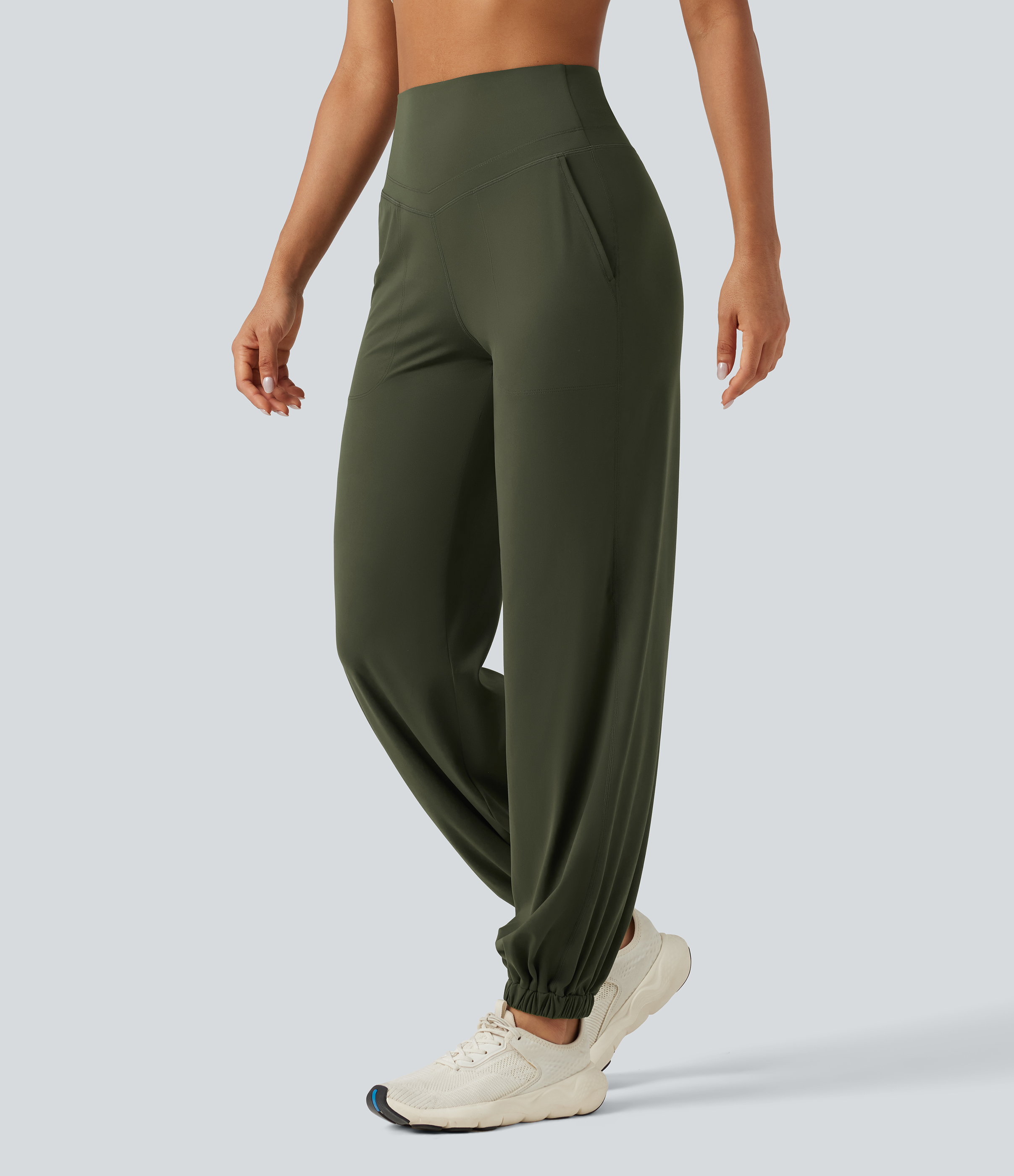 Halara UltraSculpt™ High Waisted Tummy Control Tapered Yoga Joggers with Pockets