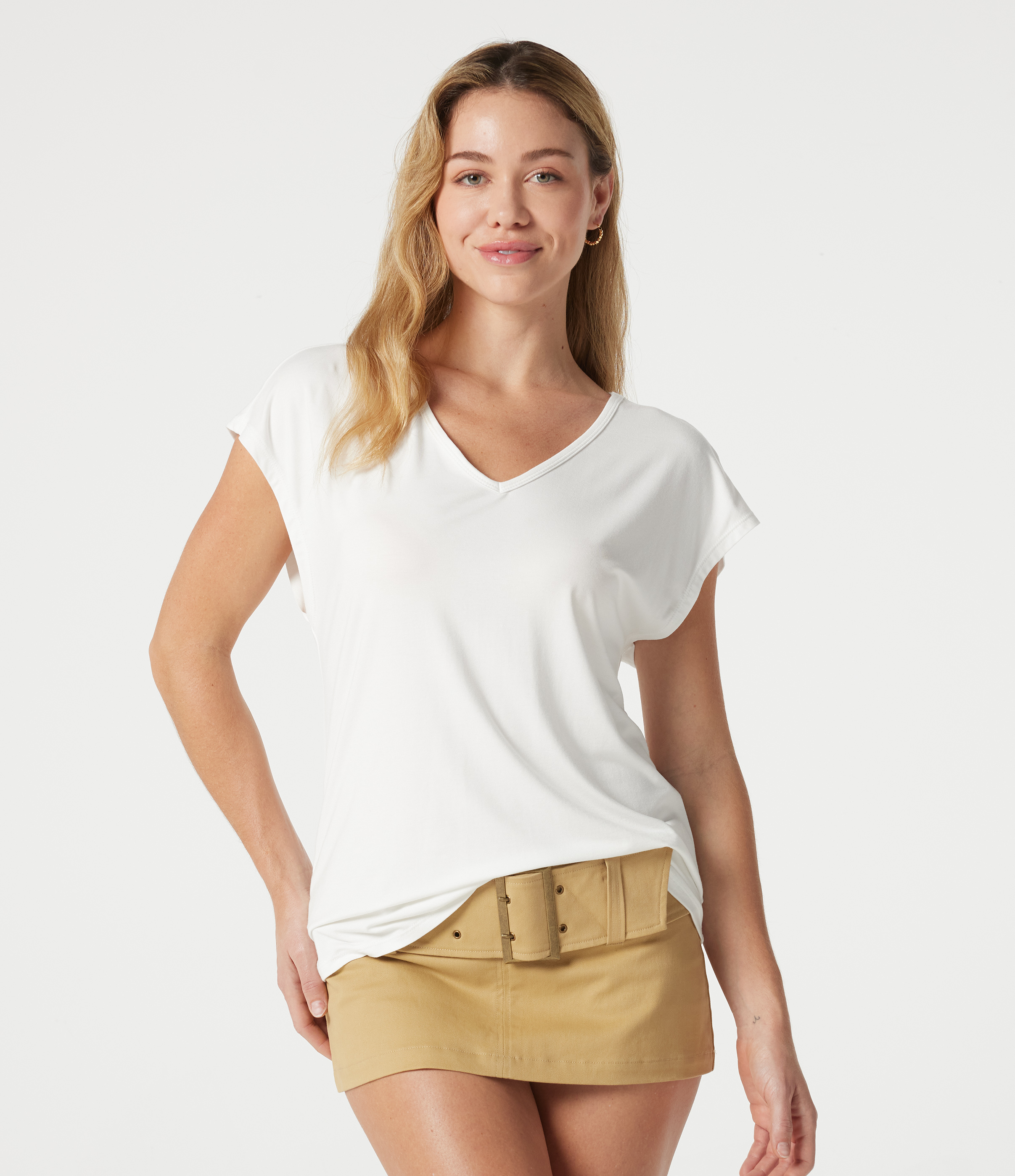 V Neck Short Sleeve Casual T-Shirt