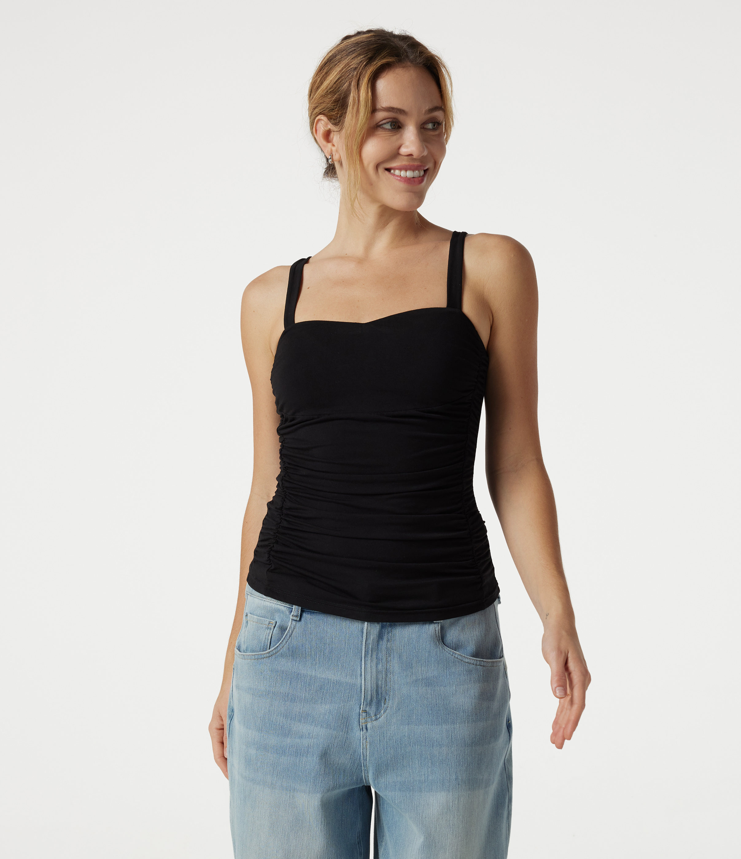 Ruched Casual Tank Top