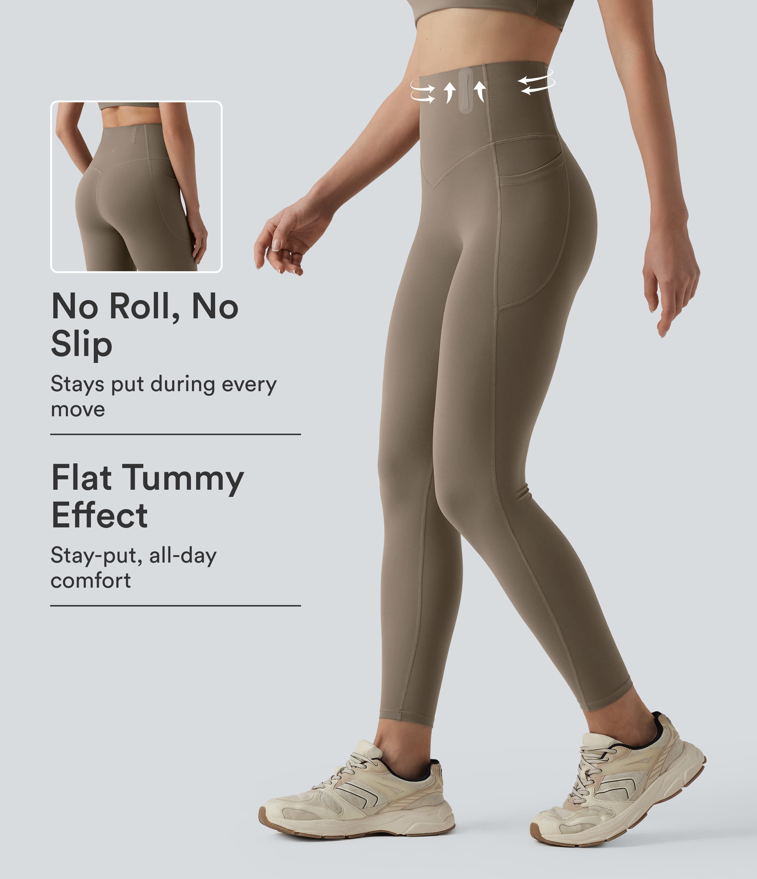 Halara UltraSculpt™ High Waisted Anti-Roll Tummy Control Shaping Workout Leggings with Pockets
