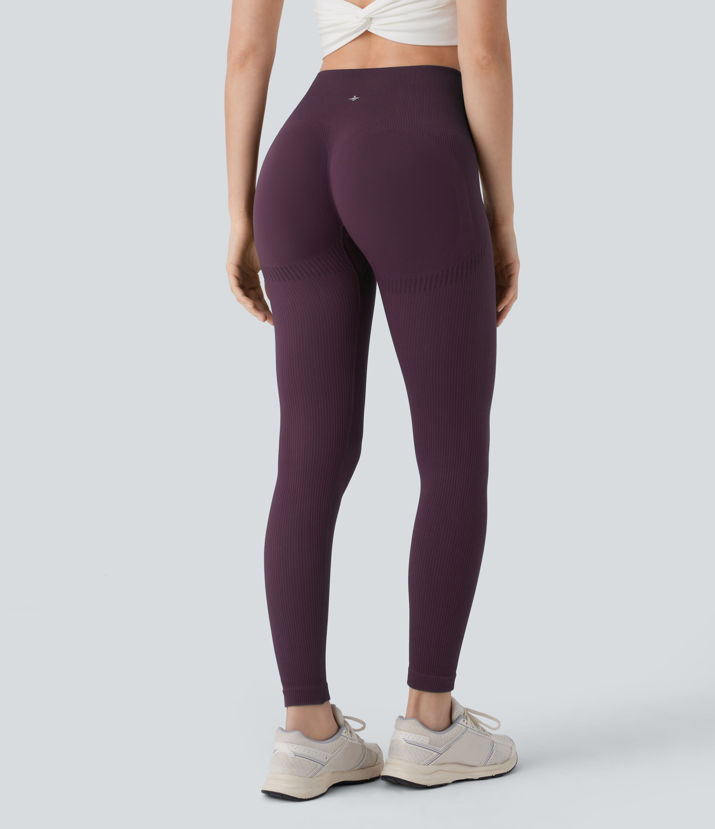 Po-Lifting 7/8-Yoga-Leggings mit hohem Bund, Bauchkontrolle und nahtlosem Flow