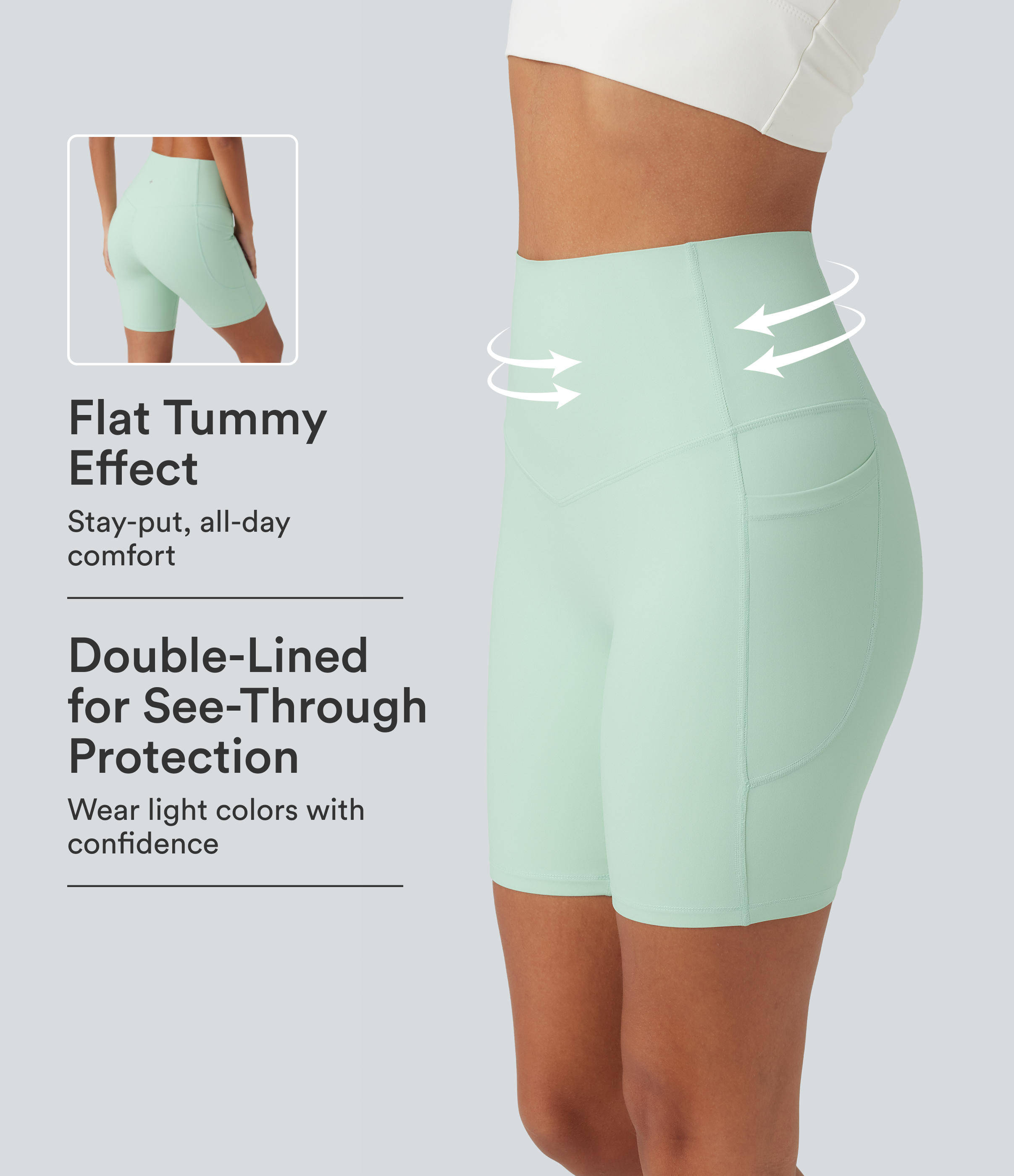 Halara UltraSculpt™ High Waisted Tummy Control Shaping Training Biker Shorts 7'' with Pockets
