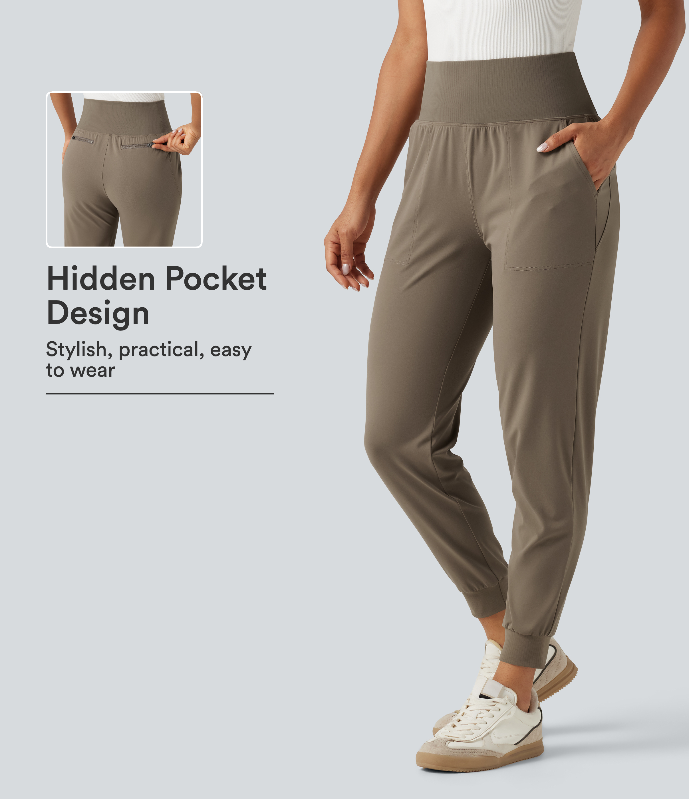 Halara UltraSculpt™ High Waisted Tapered Work Joggers with Pockets