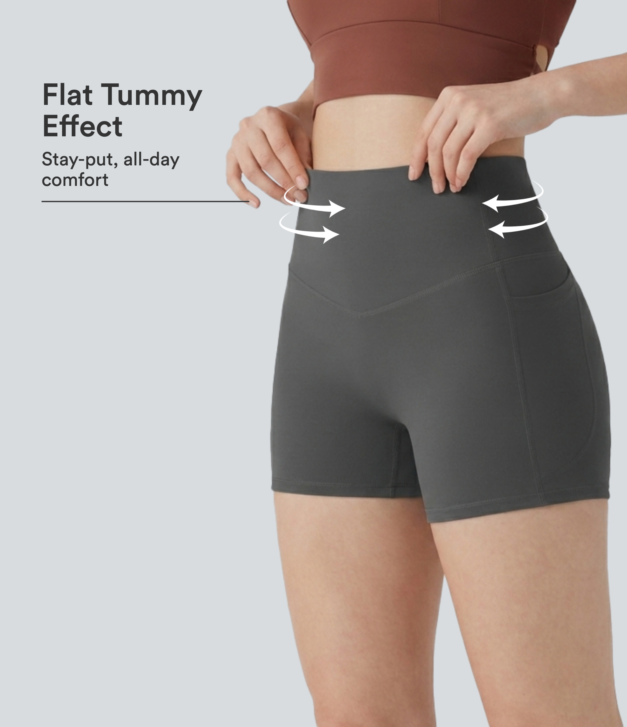Halara UltraSculpt™ High Waisted Tummy Control Pocket Shaping Training Biker Shorts 3''