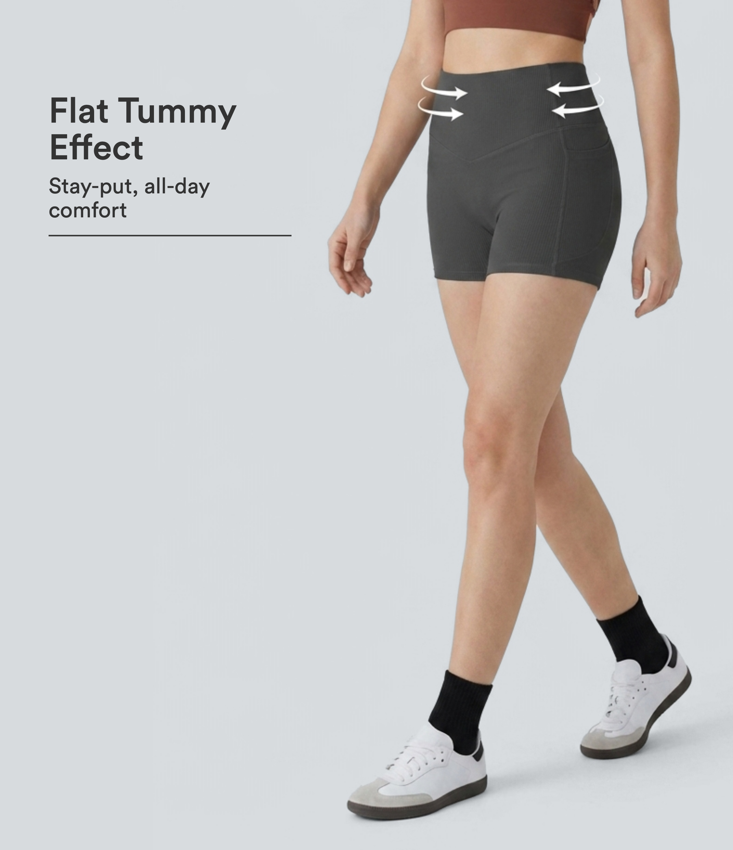 Halara UltraSculpt™ High Waisted Tummy Control Pocket Shaping Training Biker Shorts 3''