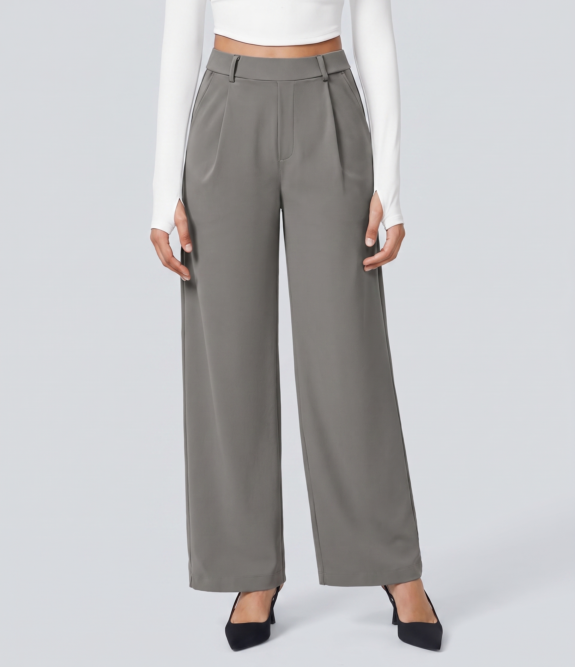 Halara Flex™ DayStretch High Waisted Pocket Straight Leg Work Pants