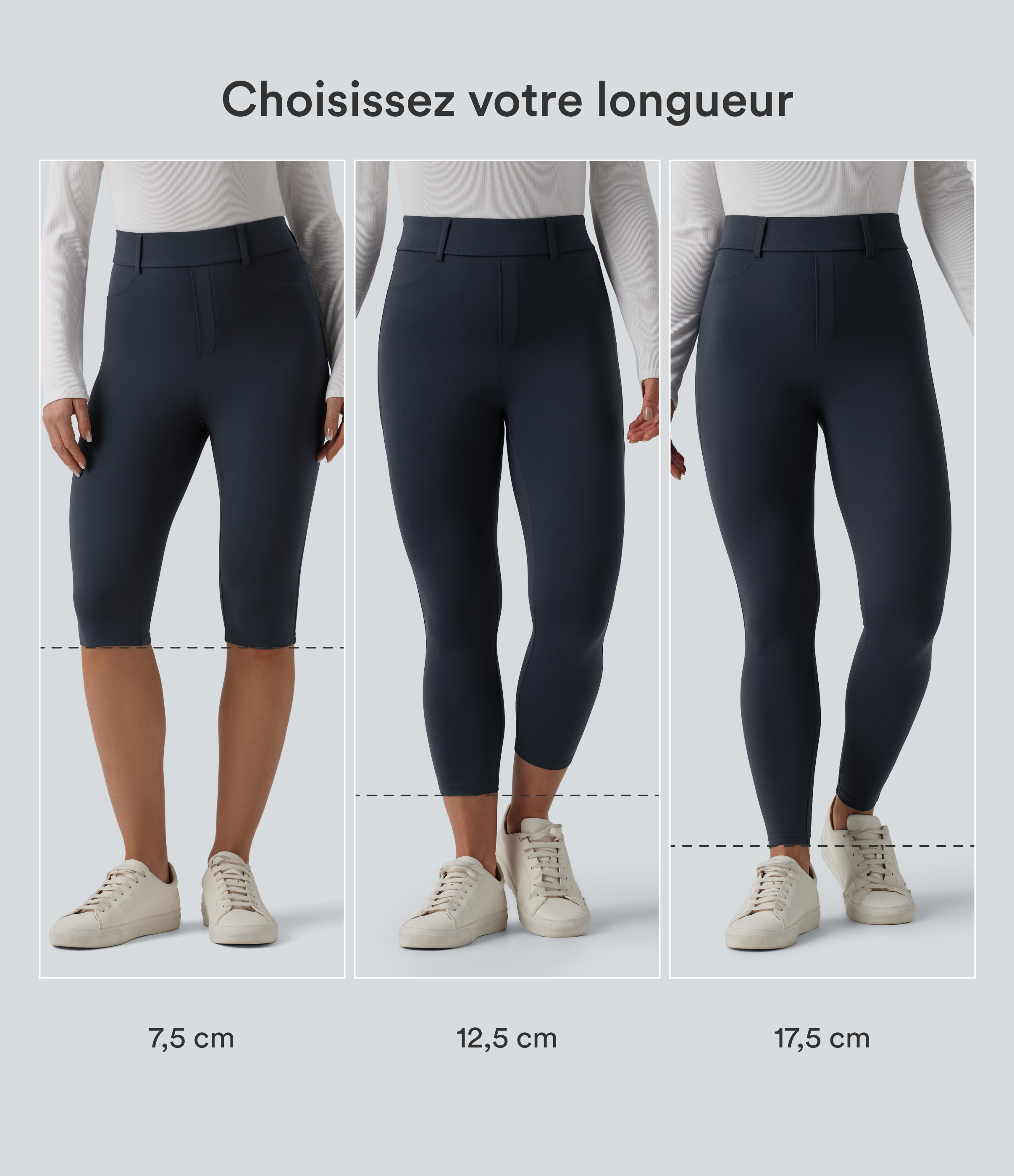 Carbon Legging décontracté 7/8 Halara UltraSculpt™ taille haute avec poches / 2