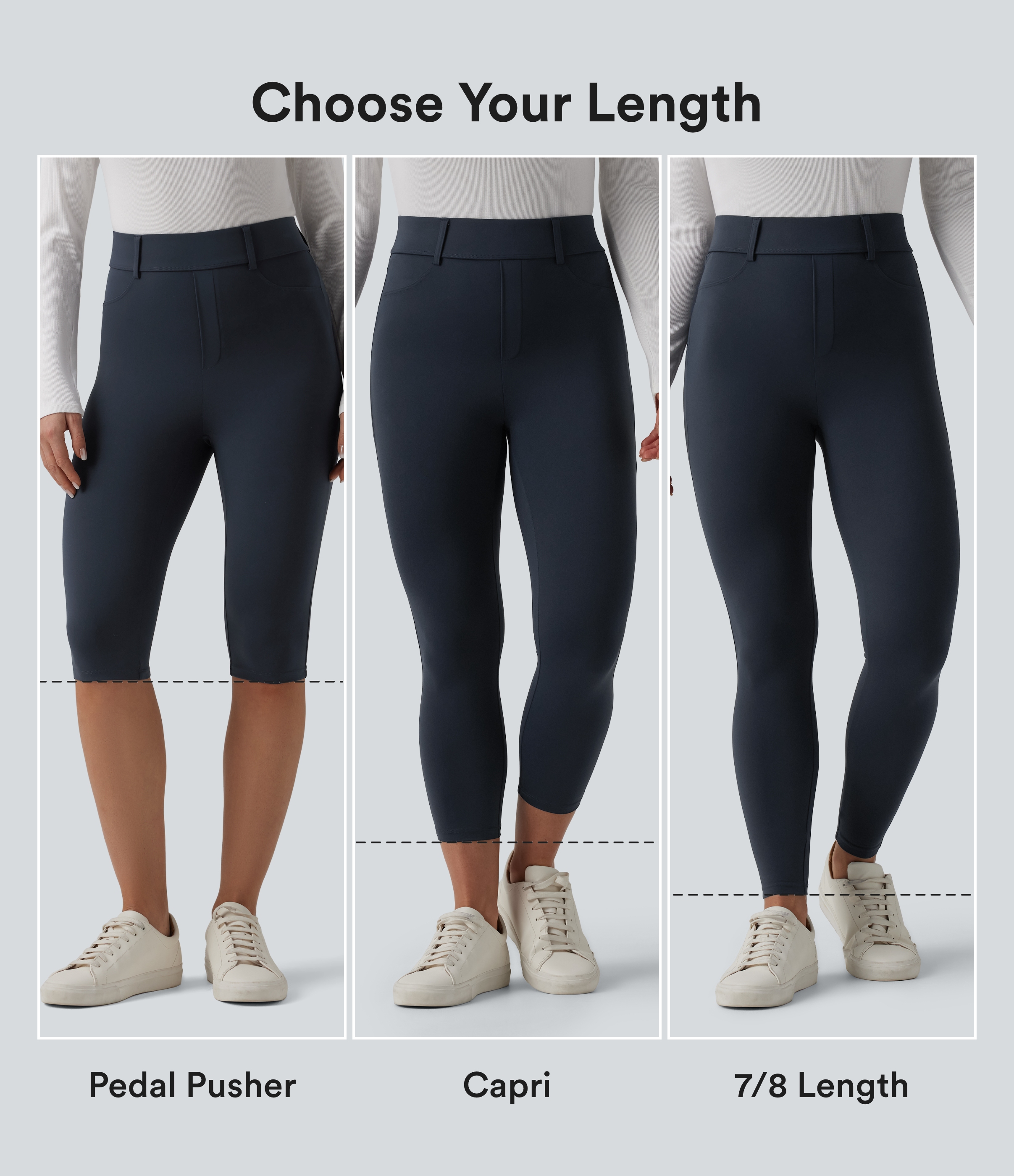 Carbon Halara UltraSculpt™ leggings með háum mitti og vösum / 2