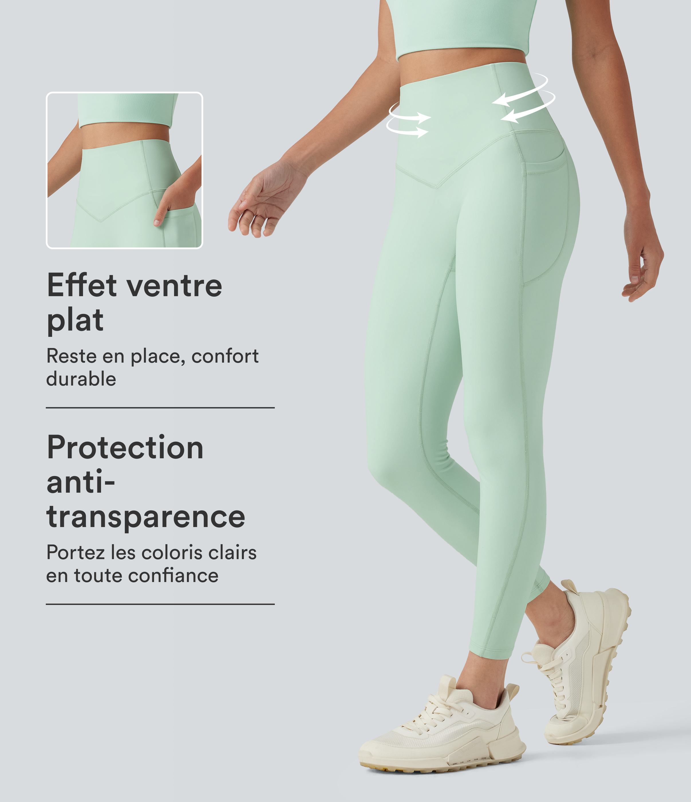 Legging Halara UltraSculpt™ gainant taille haute avec poches