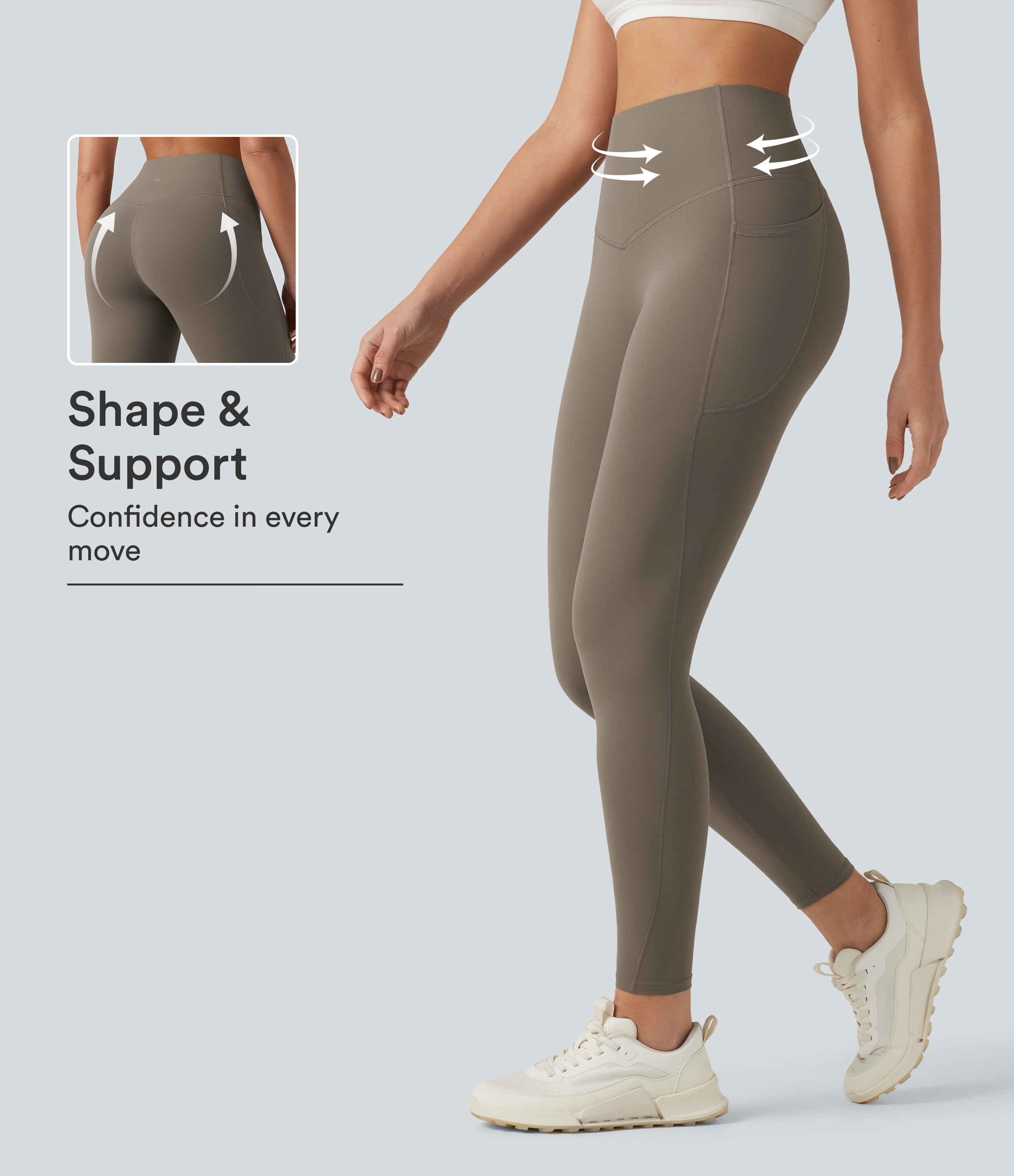 Halara UltraSculpt™ High Waisted Tummy Control Pocket Shaping Training Leggings