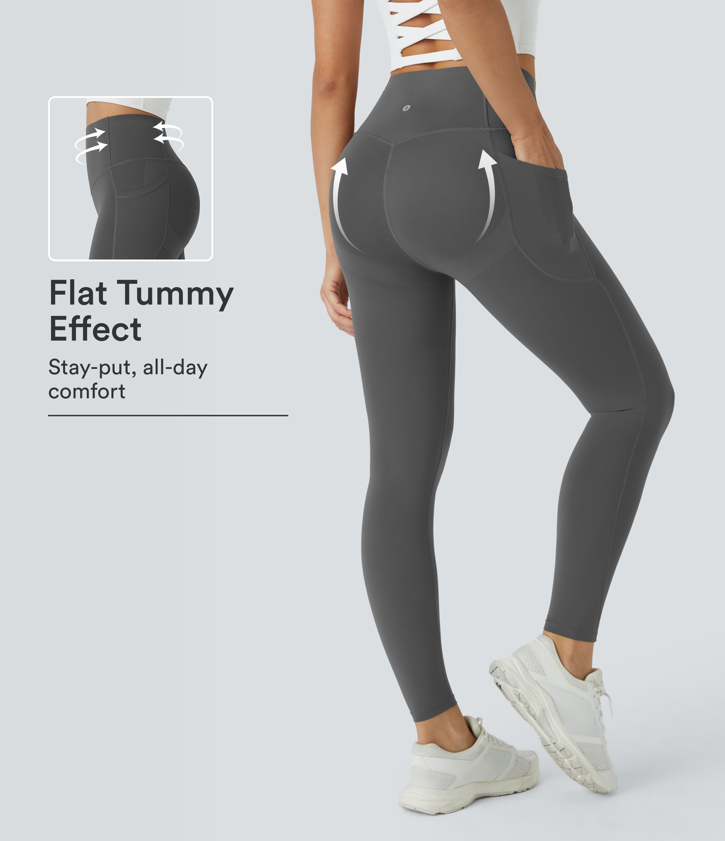 Halara UltraSculpt™ High Waisted Butt Lifting Tummy Control Pocket Shaping Workout Leggings