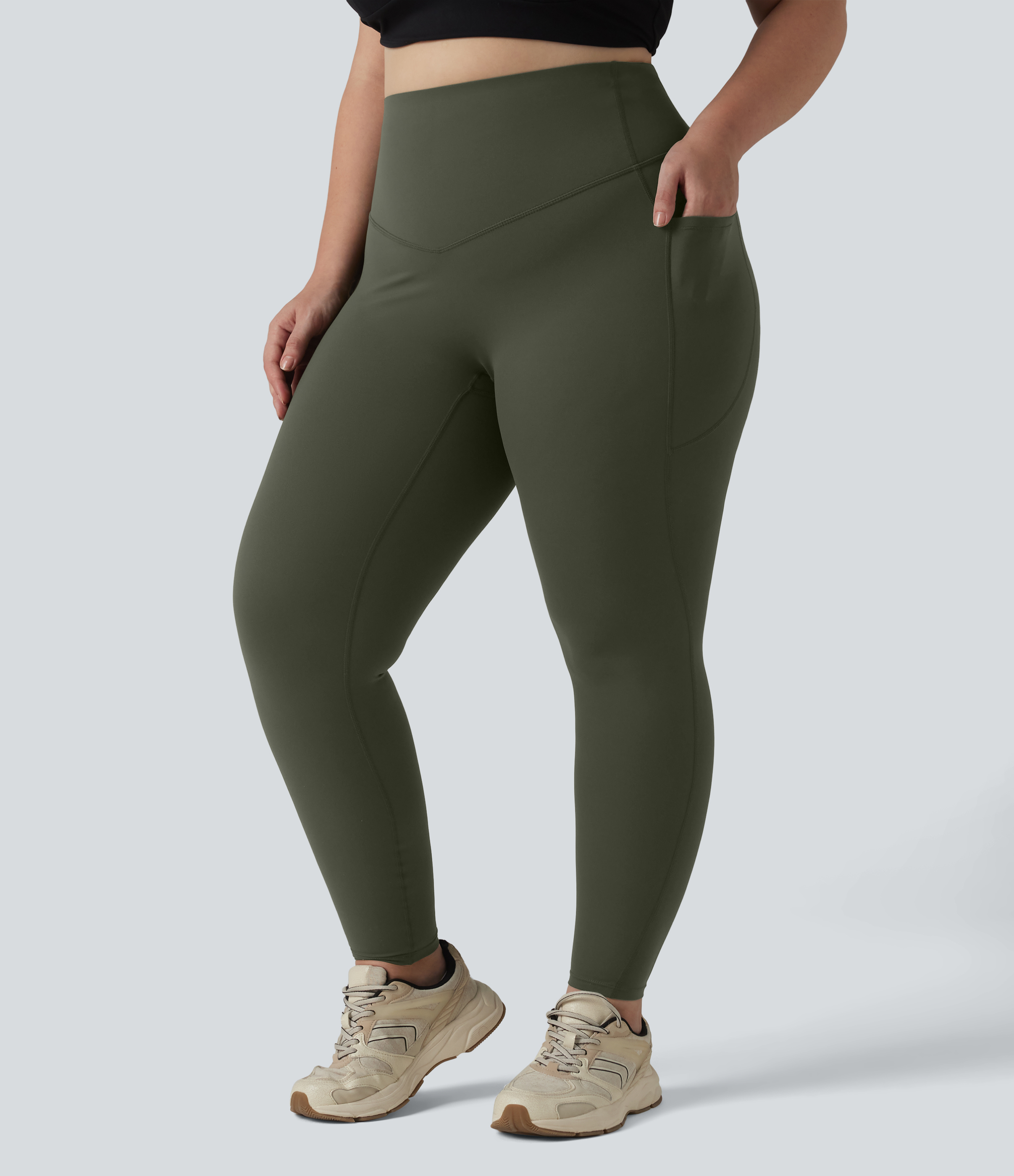 Halara UltraSculpt™ High Waisted Tummy Control Pocket Shaping Training Plus Size Leggings