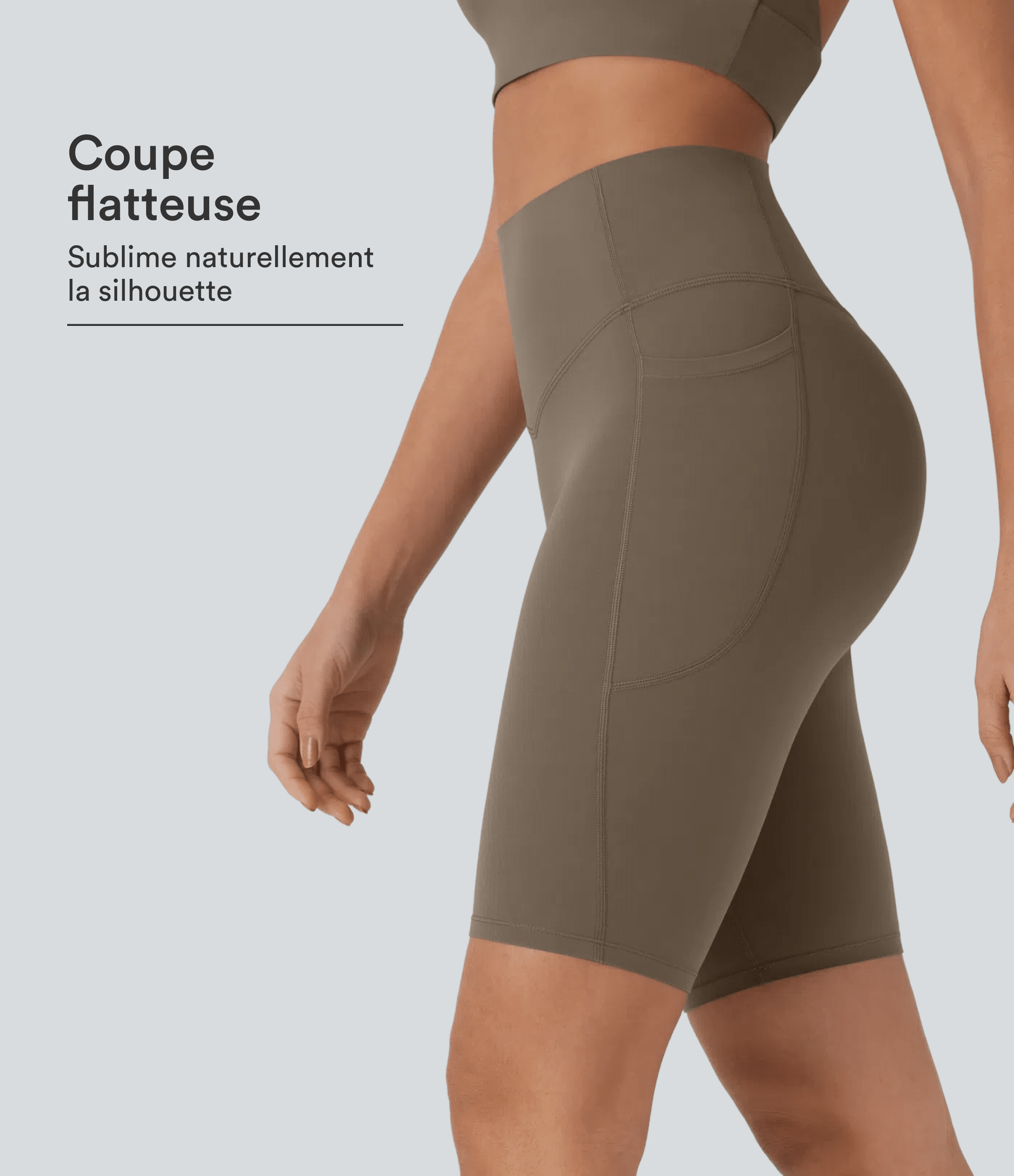Halara UltraSculpt™ SoCinched High Waist Bauch-Formende Taschen-Shaping Trainings-Radlerhose 9''