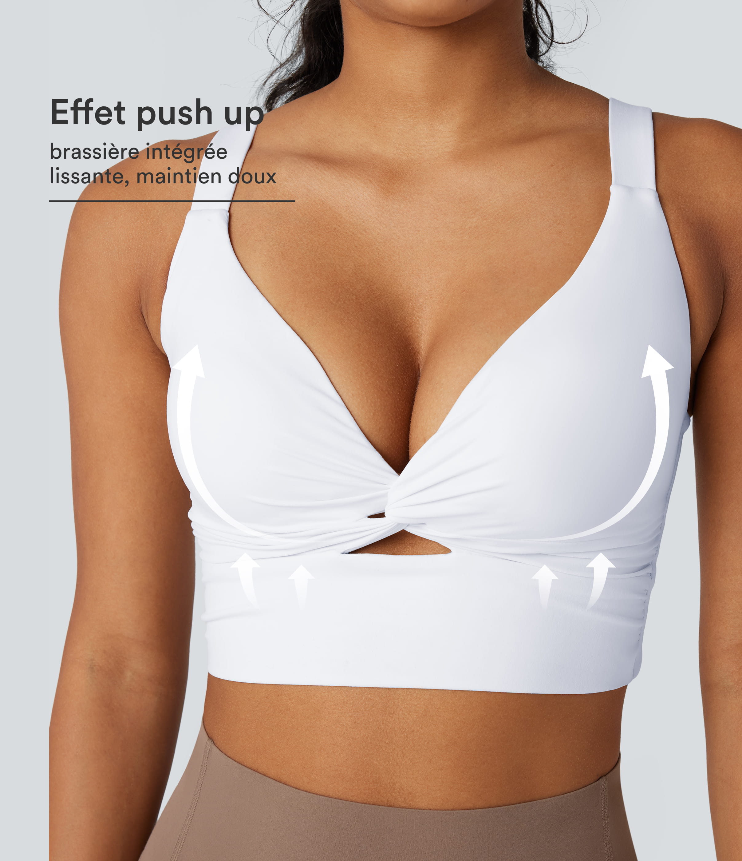 Brassière de sport yoga Halara UltraSculpt™ push-up coques moulées maintien léger