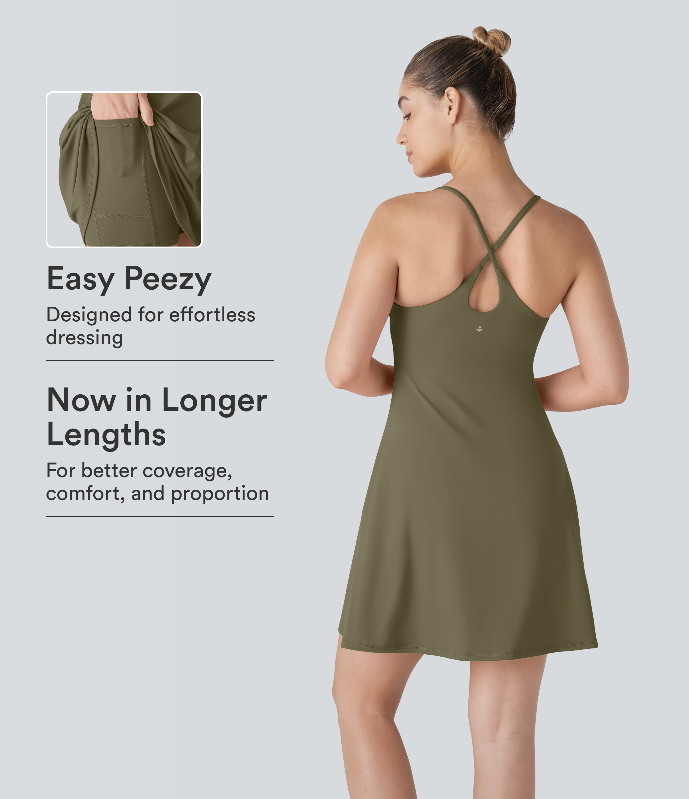 SoftlyZero™ Plush Backless Active Dress-Longer Length-Easy Peezy Edition