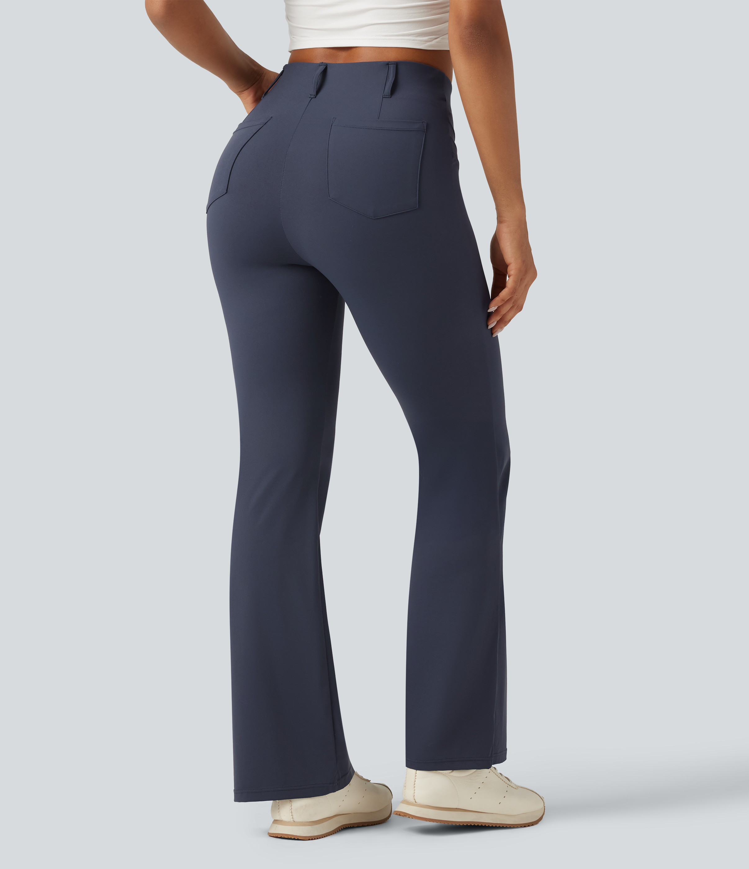 Mood Indigo Flare-Golfhose mit hohem Bund, Gesäßtaschen und InstantCool - schnelltrocknend, UPF50+ / 2