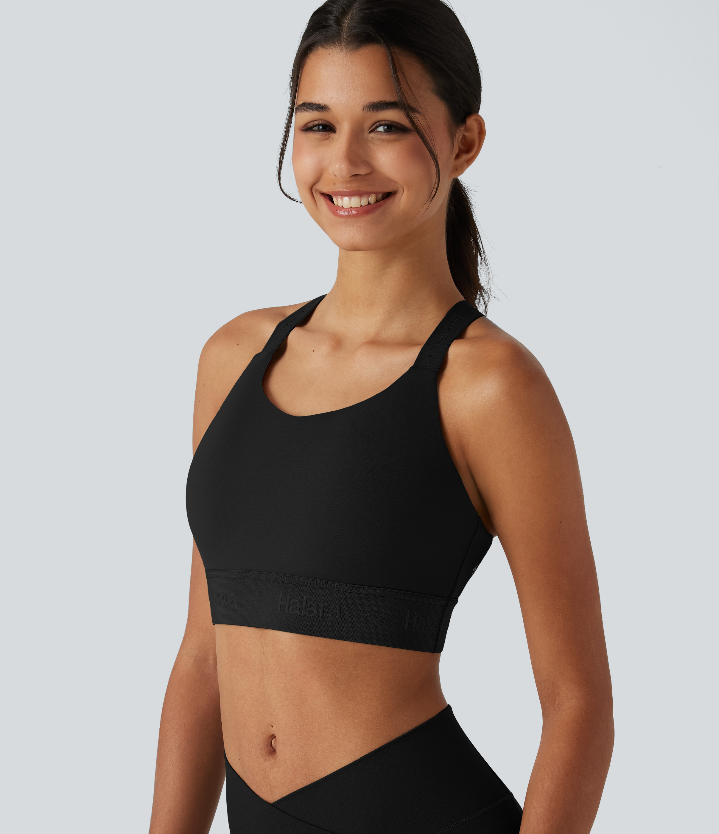 SpeedWave™ Medium Support U Neck Built-in Bra Quick Dry Running Sports Bra DD-F Cups