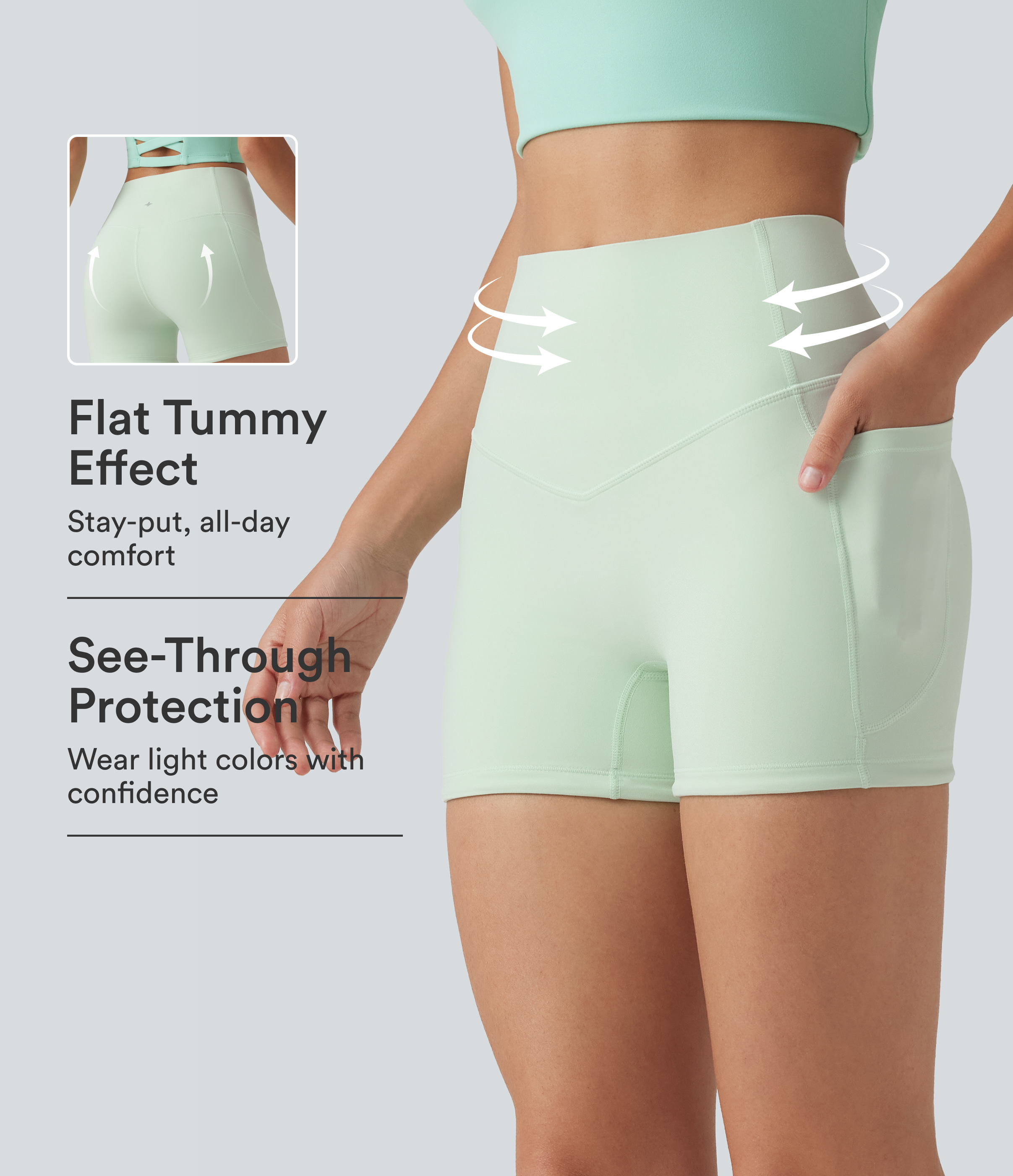 Halara UltraSculpt™ High Waisted Tummy Control Shaping Training Biker Shorts 3'' with Pockets