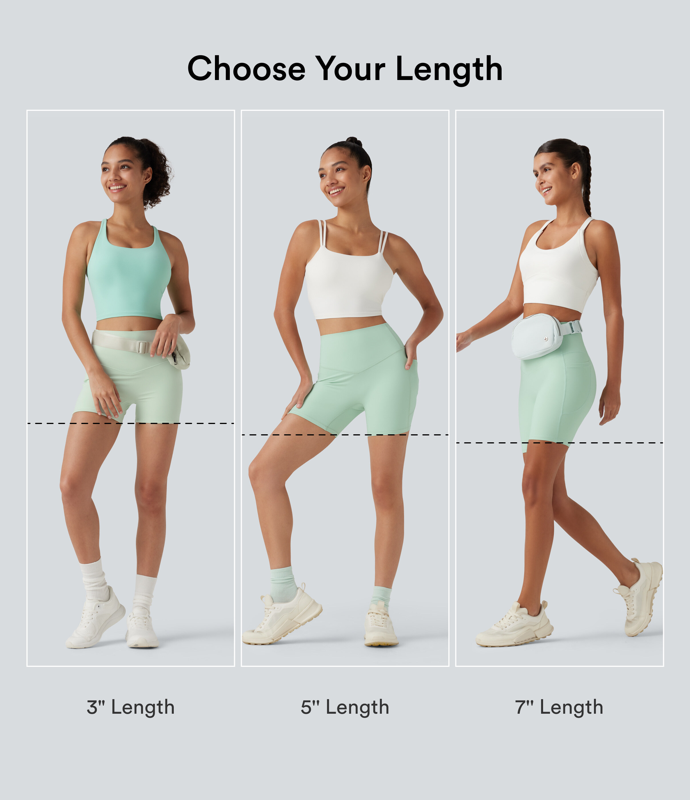 Dusty Aqua Halara UltraSculpt™ High Waisted Tummy Control Shaping Training Biker Shorts 7'' with Pockets / 2